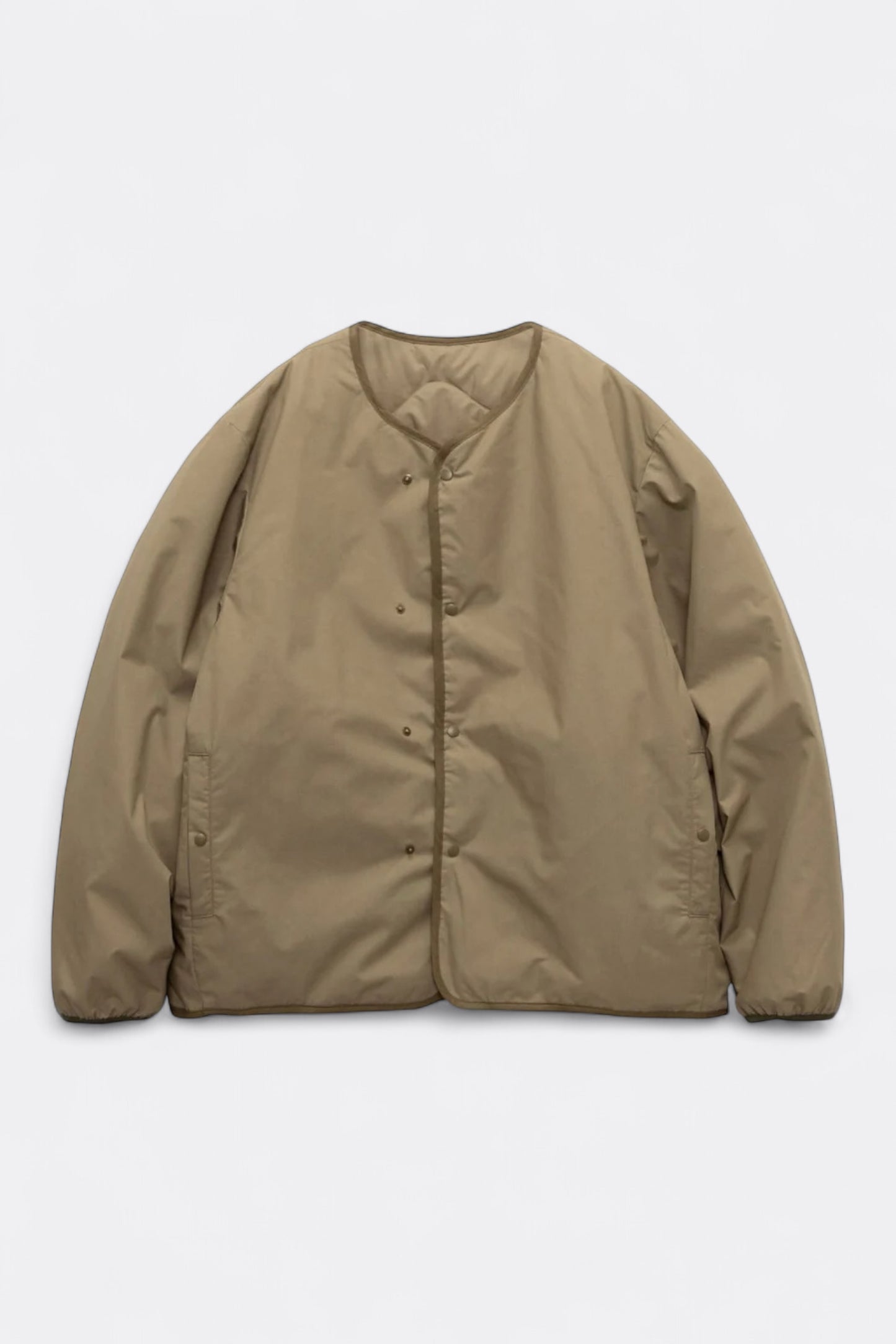 Nanamica - Reversible Down Cardigan (Khaki Beige)