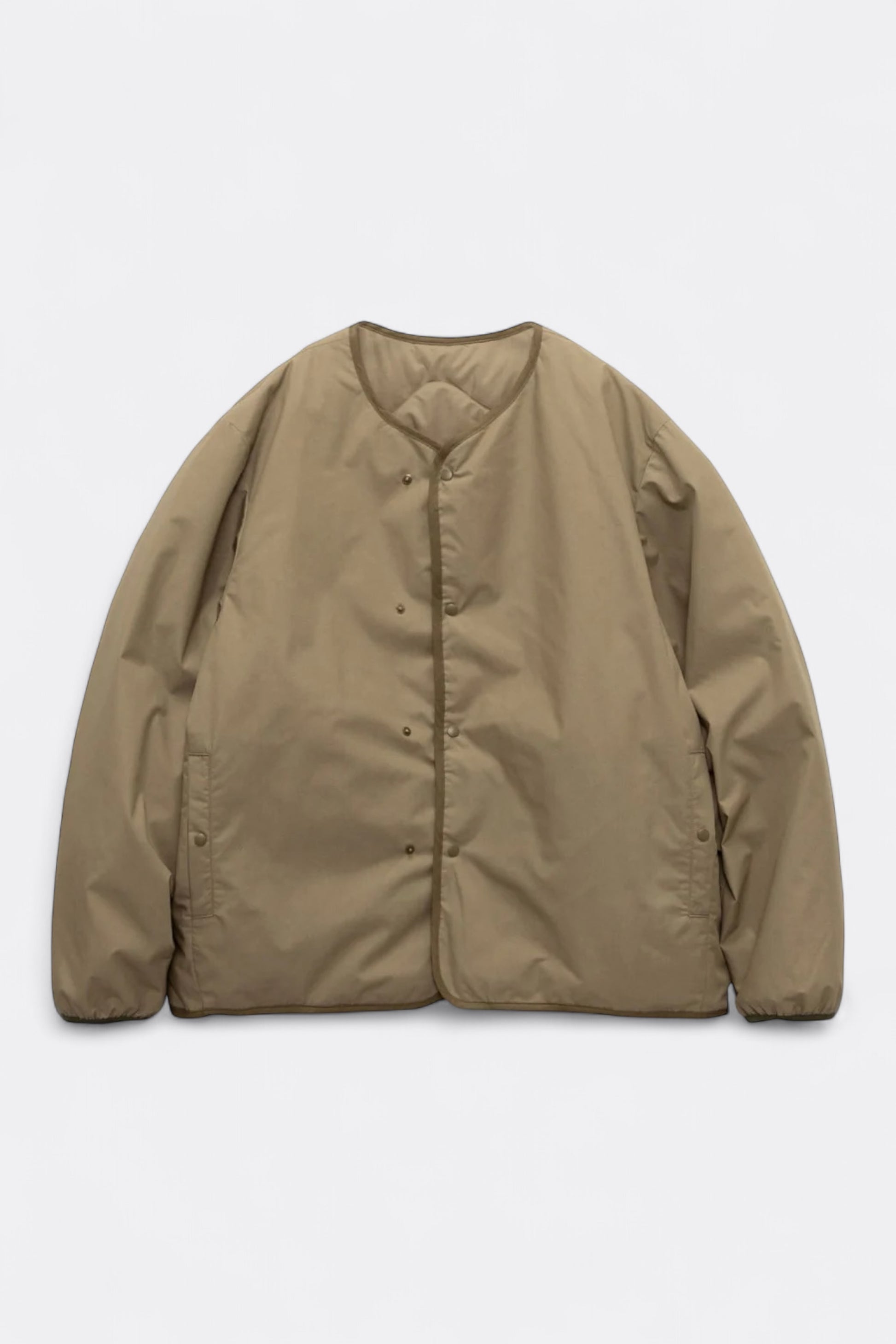 Nanamica - Reversible Down Cardigan (Khaki Beige)