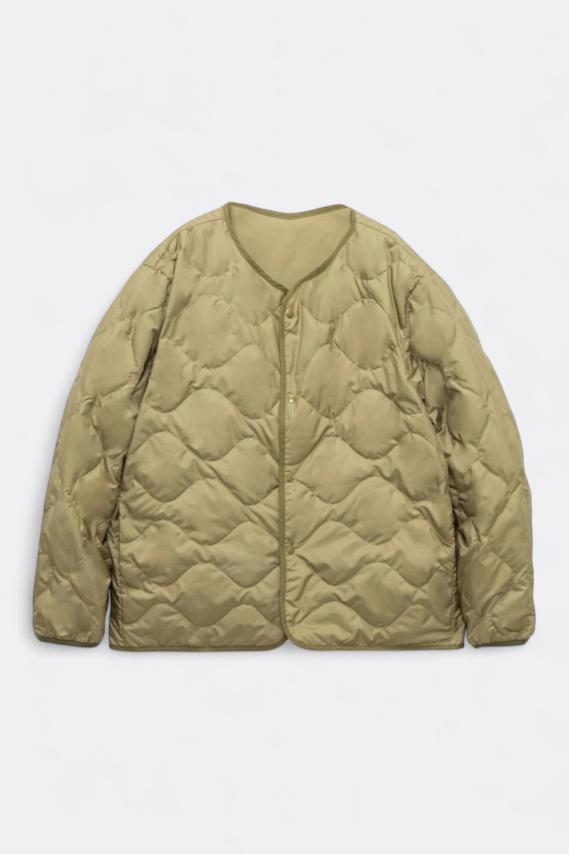 Nanamica - Reversible Down Cardigan (Khaki Beige)