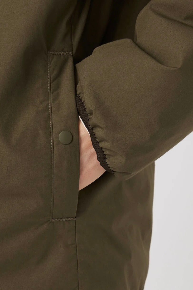 Nanamica - Reversible Down Cardigan (Khaki Beige)