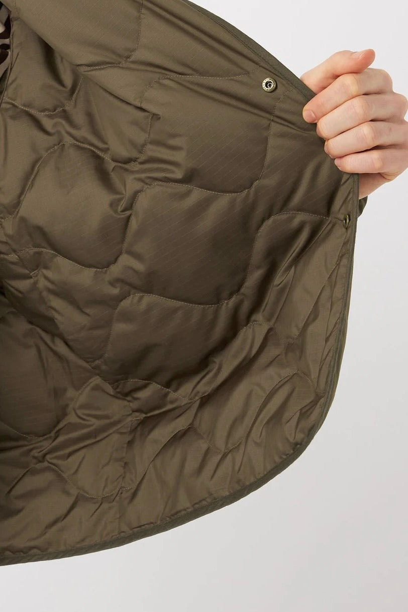 Nanamica - Reversible Down Cardigan (Khaki Beige)