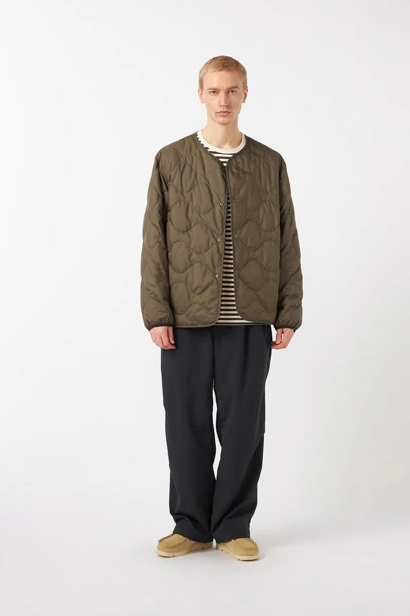 Nanamica - Reversible Down Cardigan (Khaki Beige)