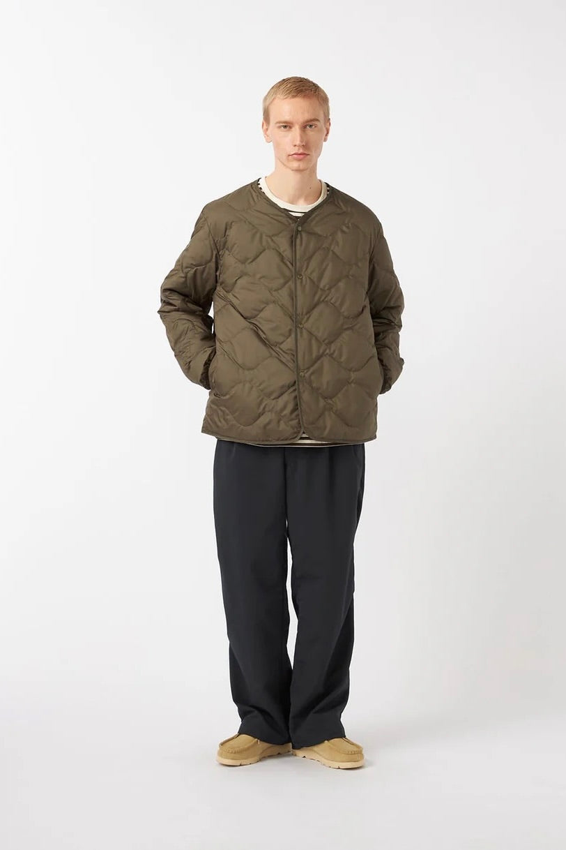 Nanamica - Reversible Down Cardigan (Khaki Beige)