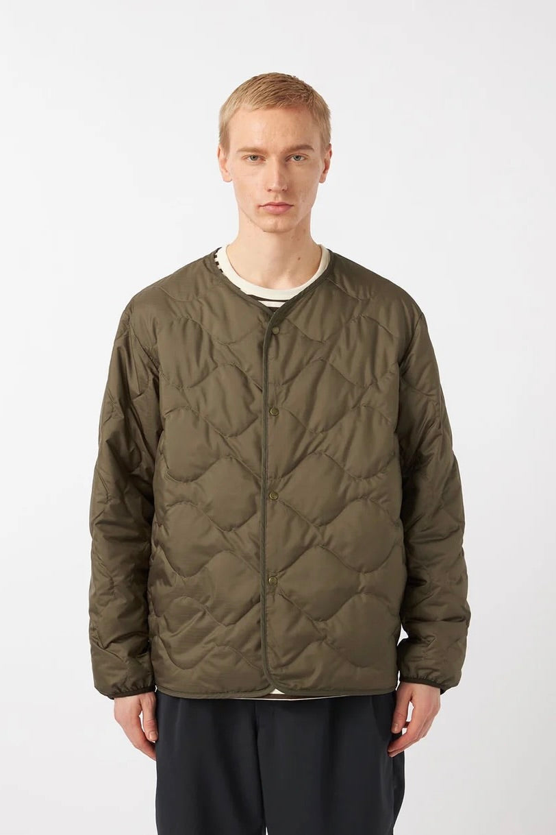 Nanamica - Reversible Down Cardigan (Khaki Beige)