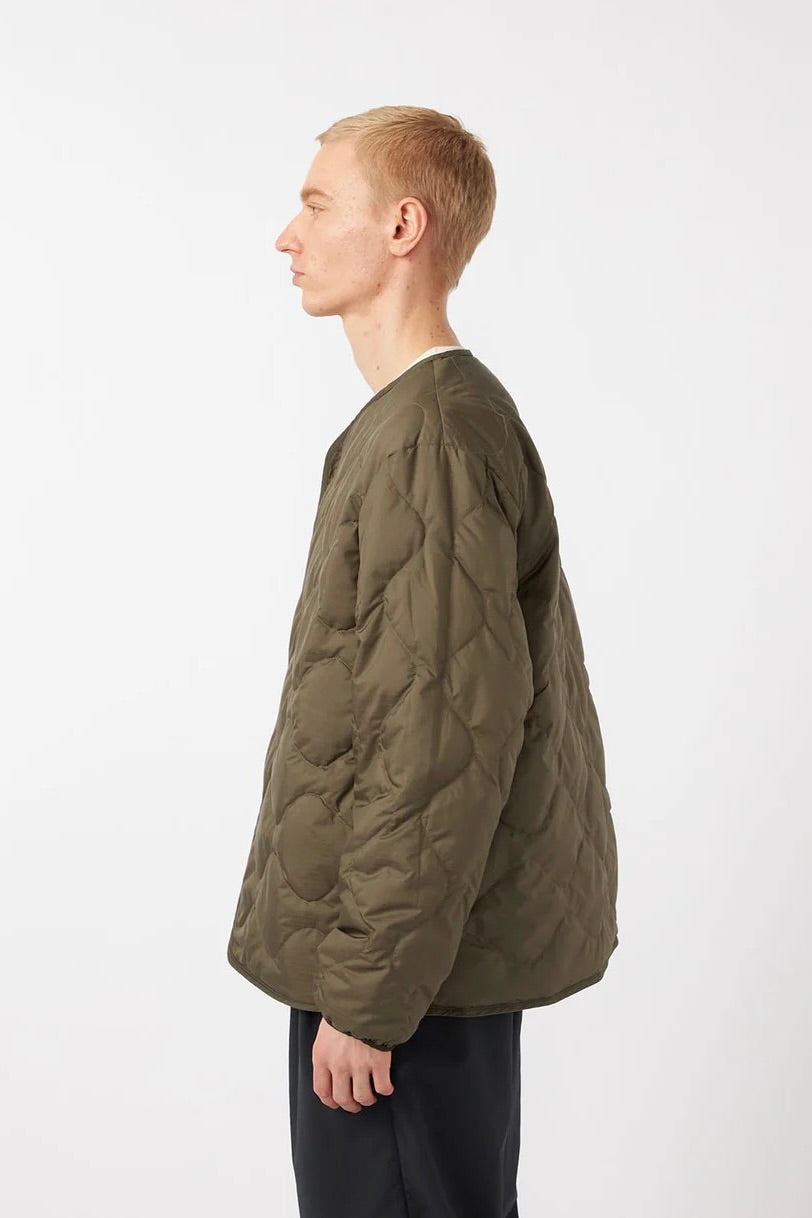 Nanamica - Reversible Down Cardigan (Khaki Beige)