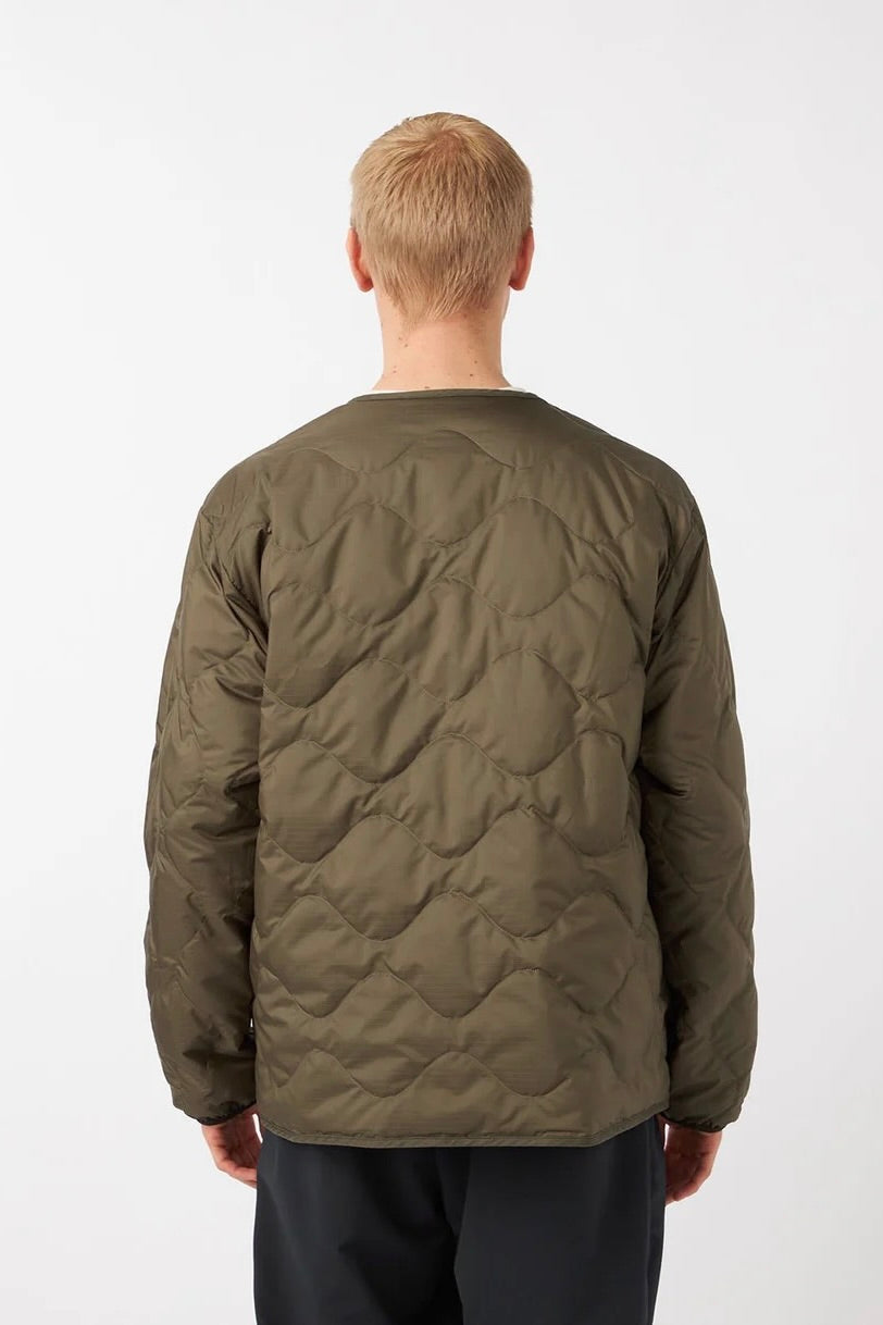 Nanamica - Reversible Down Cardigan (Khaki Beige)