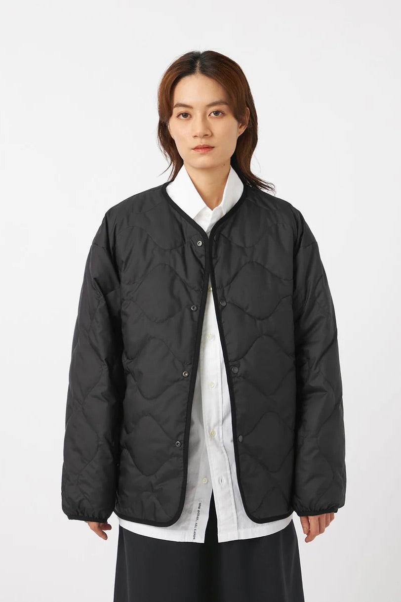 Nanamica - Reversible Down Cardigan (Khaki Beige)