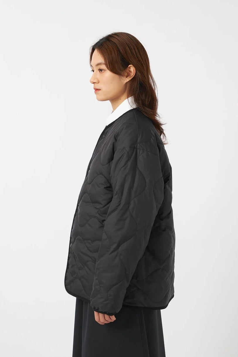 Nanamica - Reversible Down Cardigan (Khaki Beige)