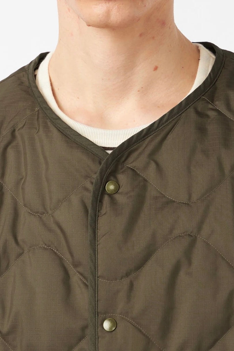 Nanamica - Reversible Down Cardigan (Khaki Beige)