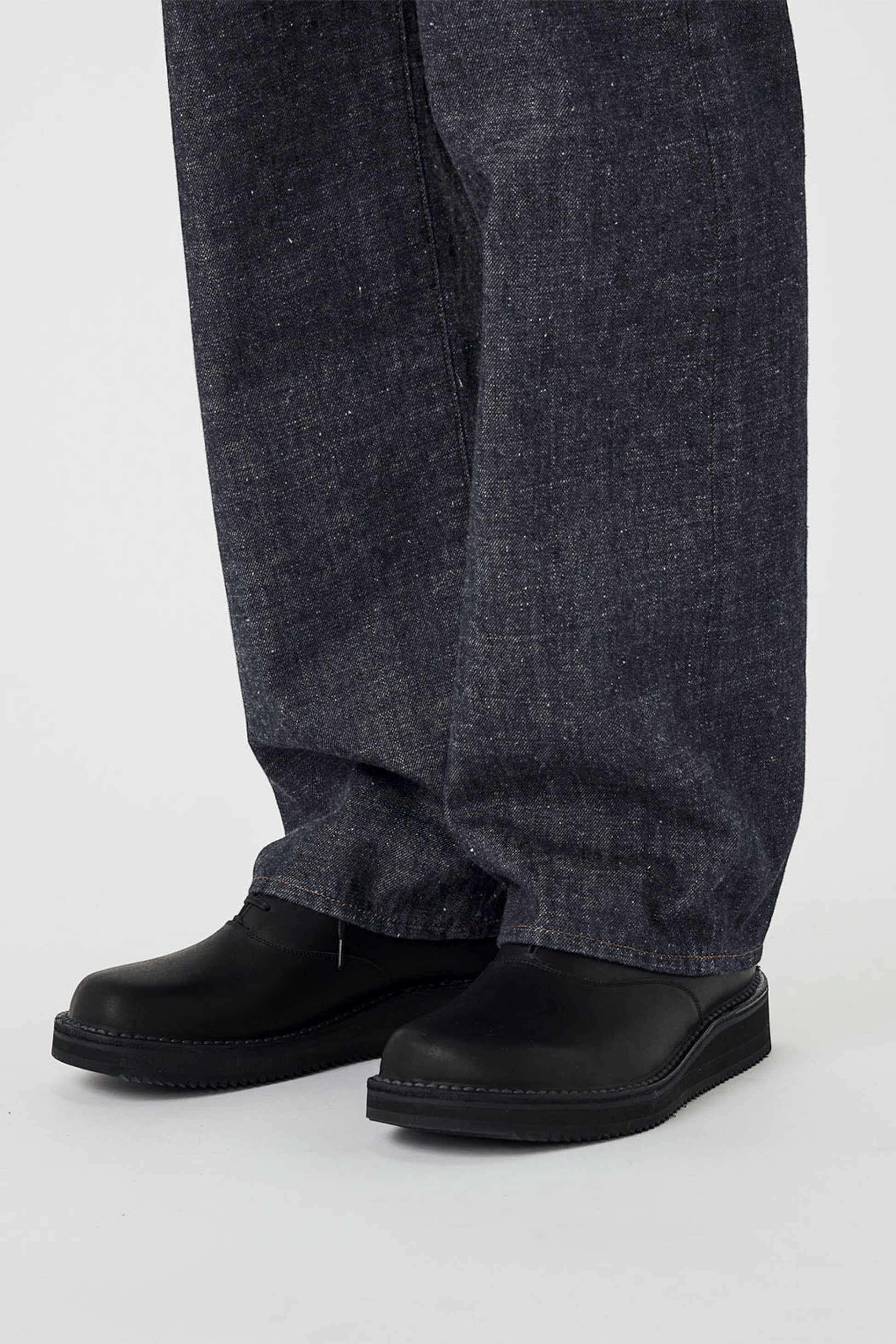 NANAMICA Selvage Denim Straight Pants Black | Jean Selvedge Métier Navette | Edgar Bdx