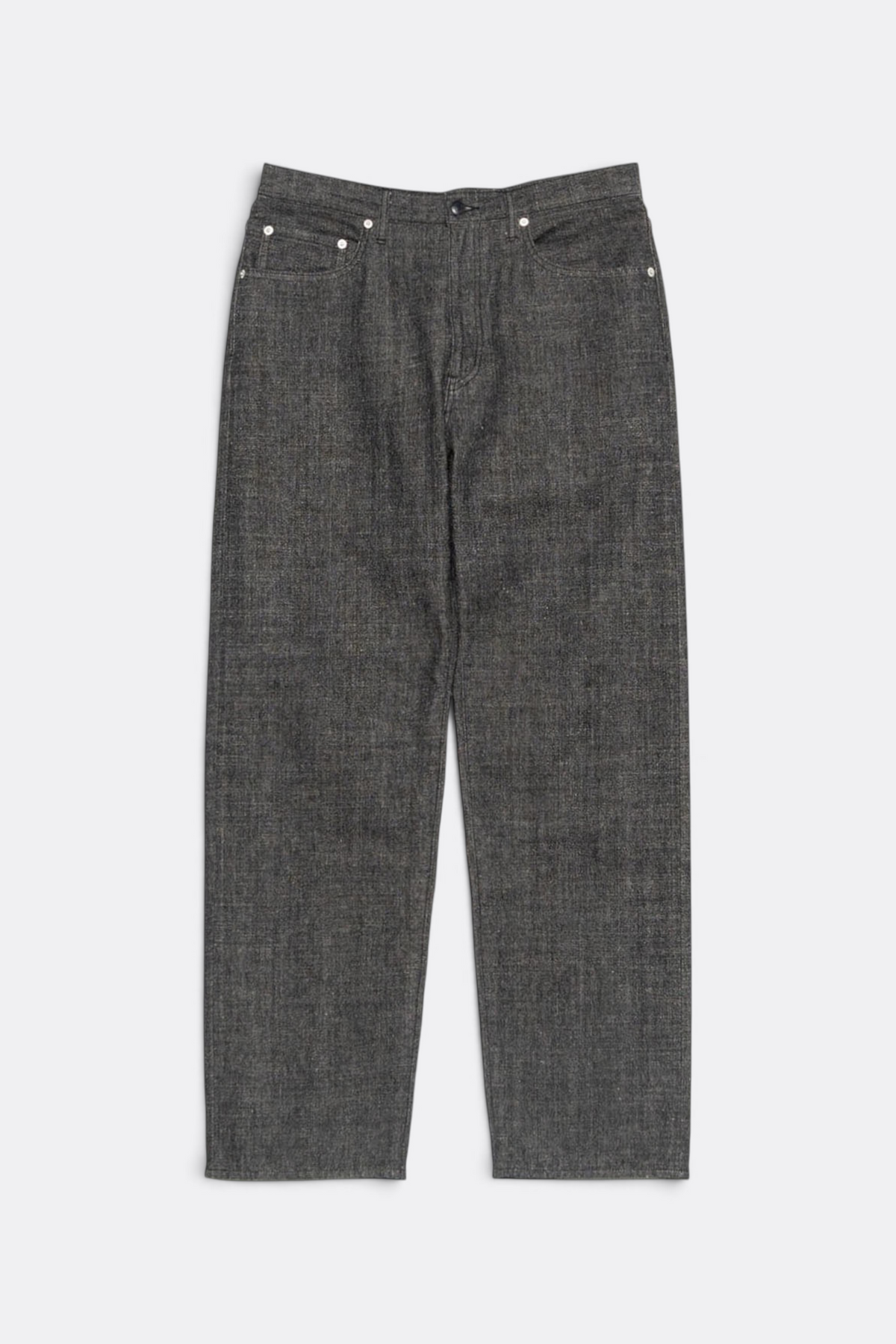 NANAMICA Selvage Denim Straight Pants Black | Jean Selvedge Métier Navette | Edgar Bdx