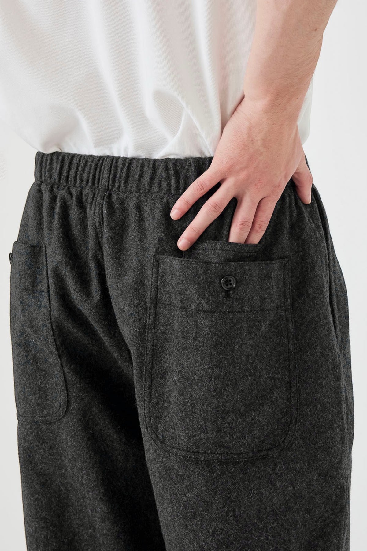 NANAMICA Wool Nylon Melton Pants Brown | Pantalon Laine | Edgar Bdx