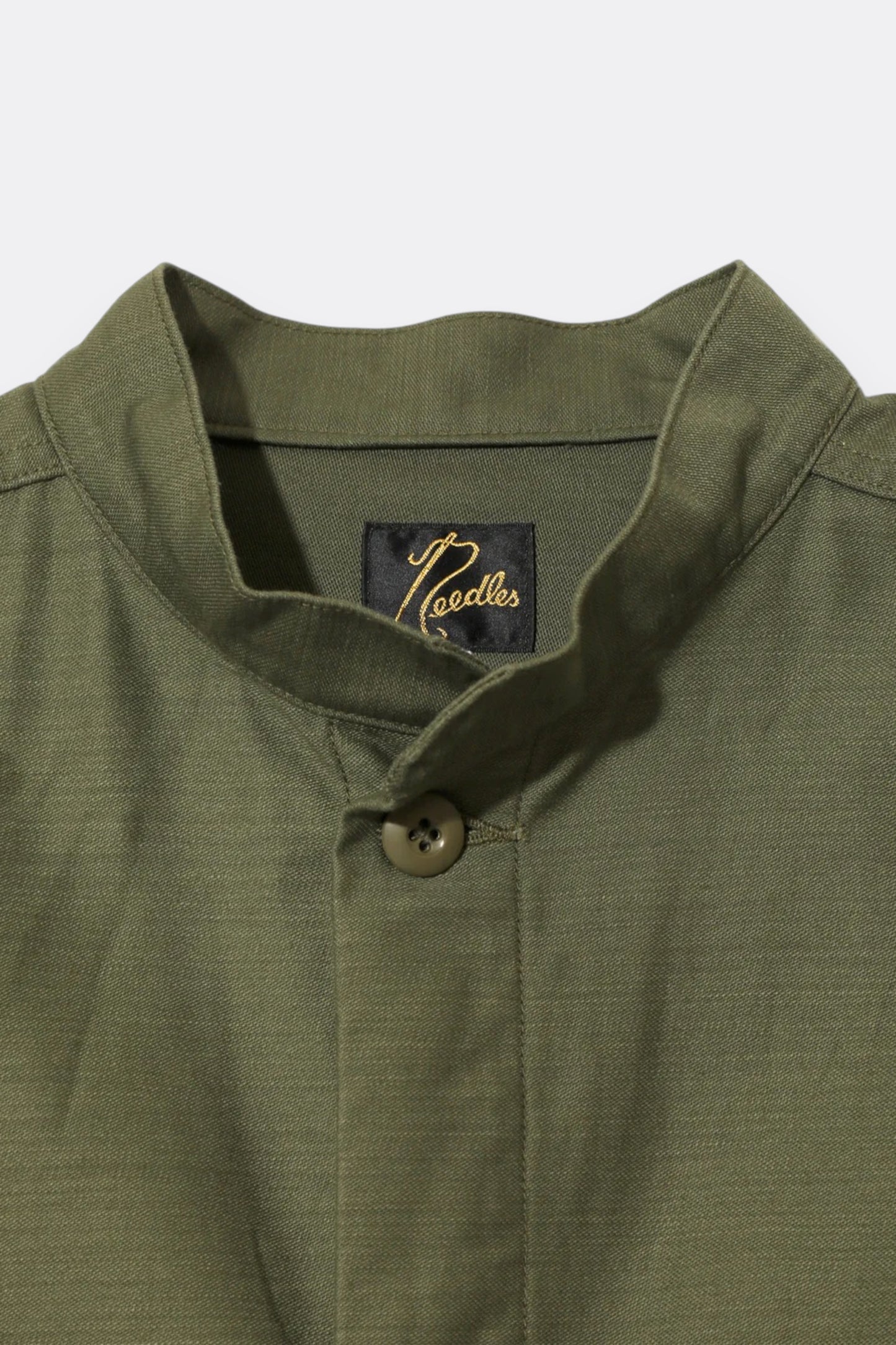 Needles Army Shirt Jacket Olive | Veste Militaire Coton Logo Papillon | Edgar Bdx