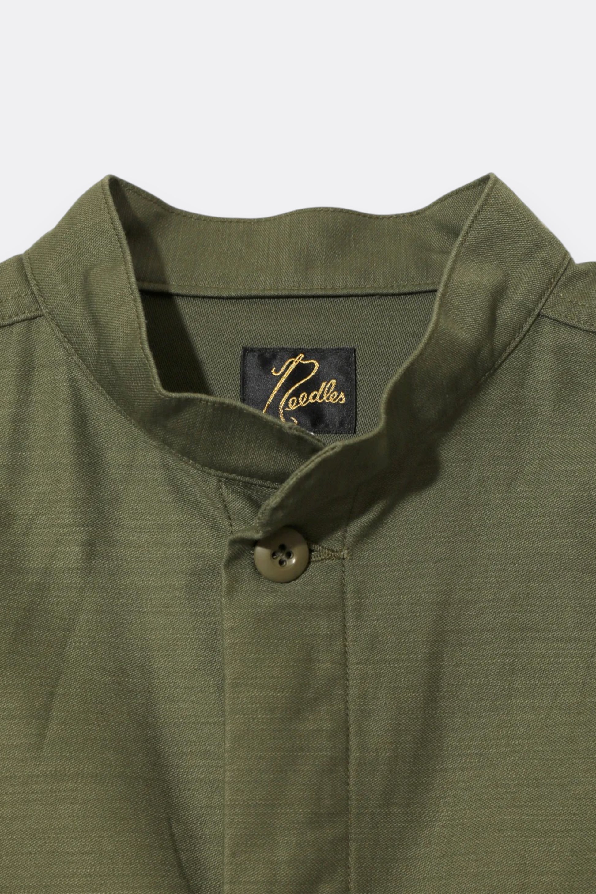 Needles Army Shirt Jacket Olive | Veste Militaire Coton Logo Papillon | Edgar Bdx