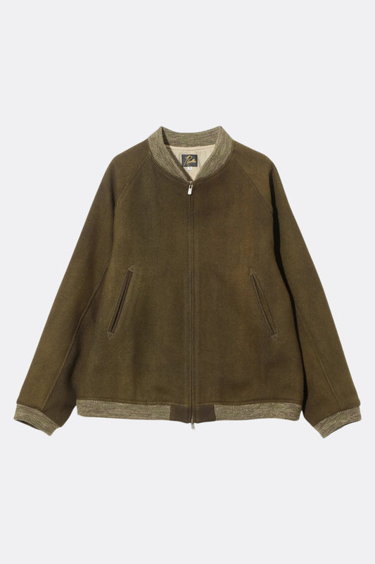 Needles - B.B Jacket Wool Uneven Dye (Olive)