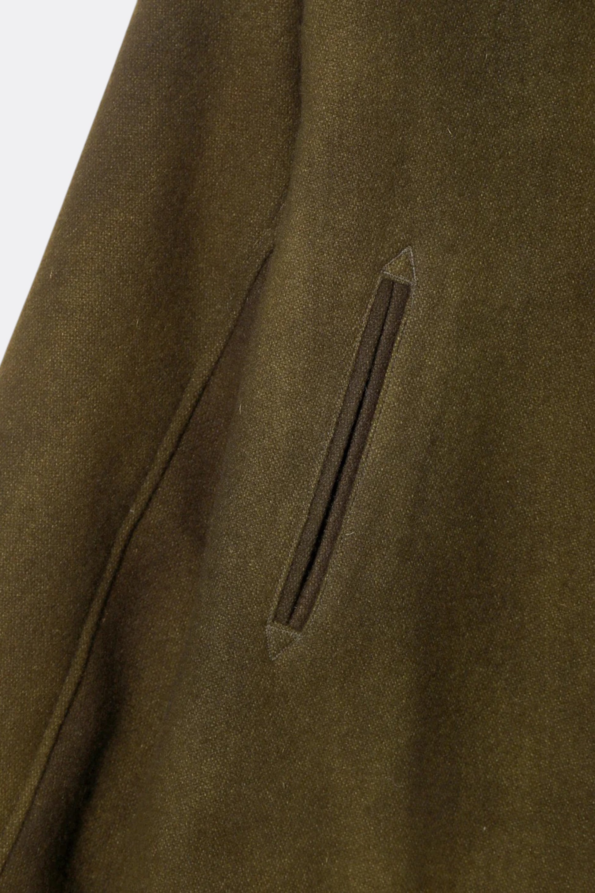 Needles - B.B Jacket Wool Uneven Dye (Olive)