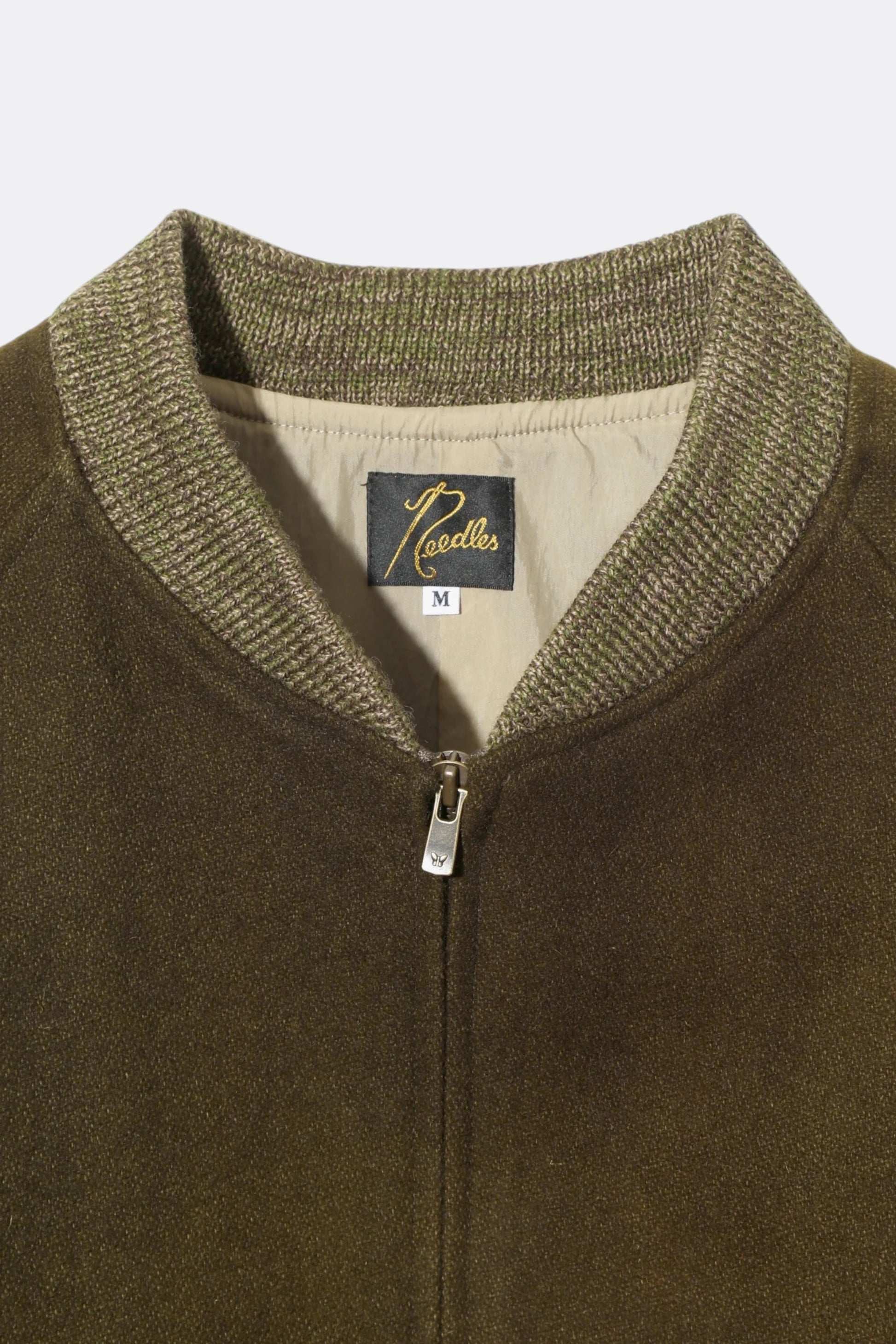 Needles - B.B Jacket Wool Uneven Dye (Olive)