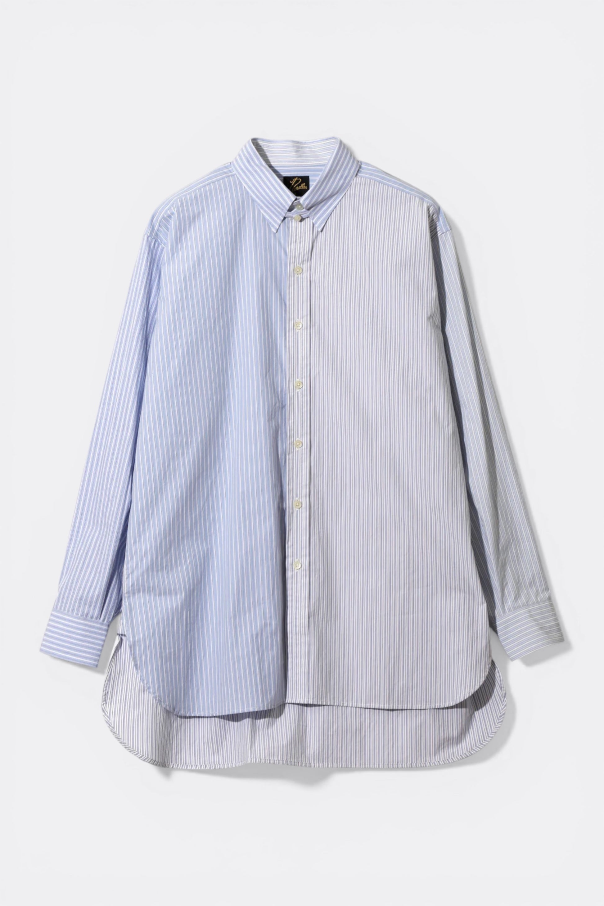 Needles Combo Tab Collar Shirt Cotton Typewriter Stripe - Chemise Japonaise - Edgar Bdx