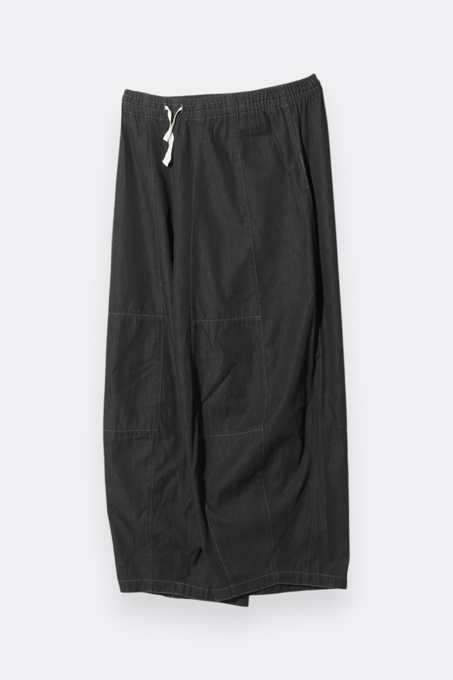 Needles HD Pant 6oz Denim Noir - Jean Japonais Coupe Ballon - Edgar Bdx