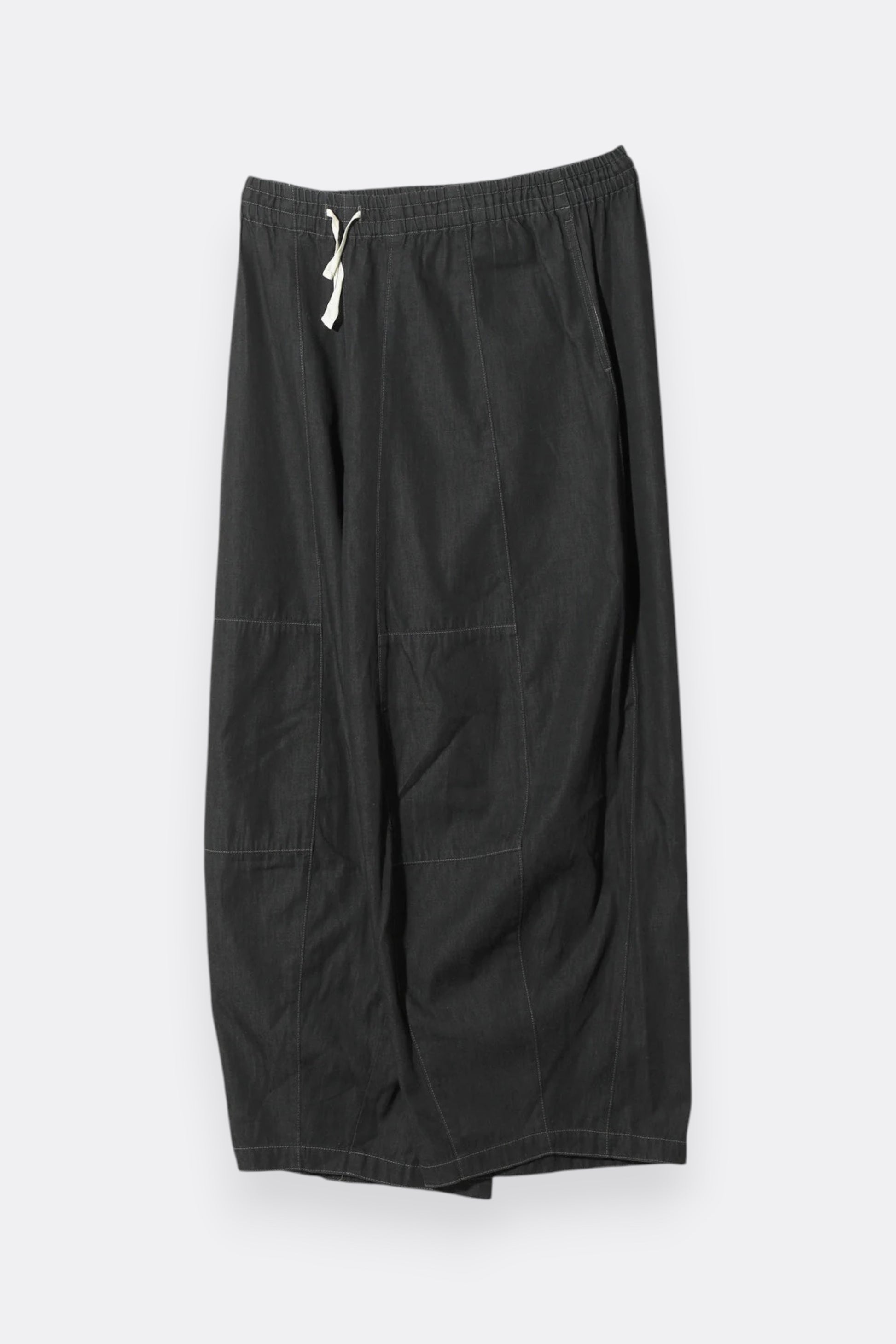 Needles HD Pant 6oz Denim Noir - Jean Japonais Coupe Ballon - Edgar Bdx