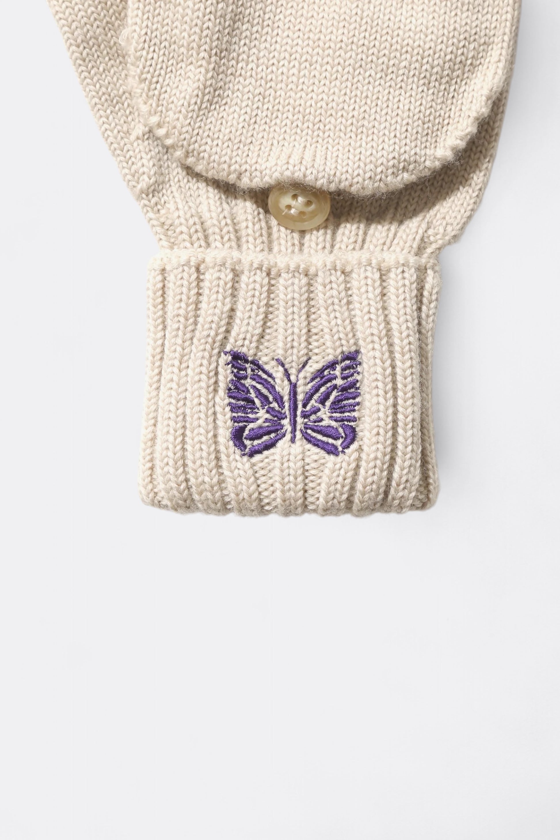 Needles - Merino Wool Convertible Glove (Beige)