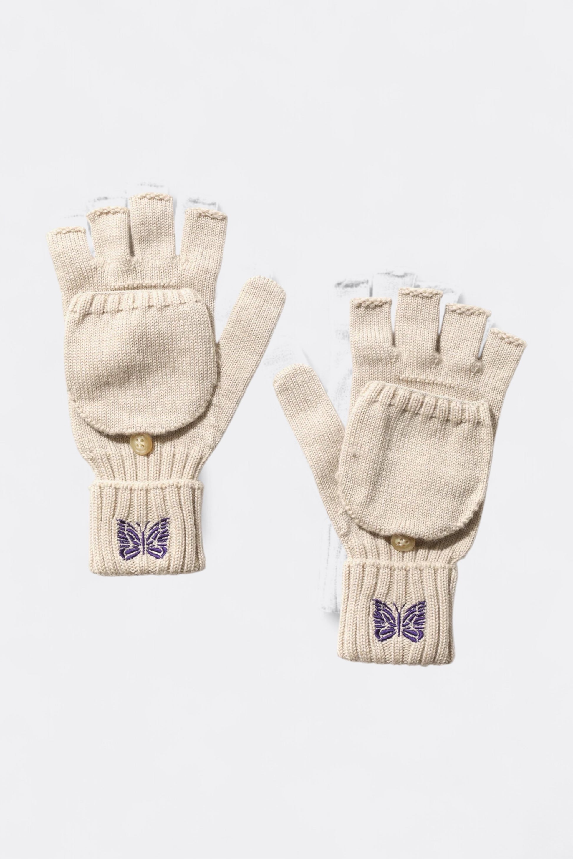 Needles - Merino Wool Convertible Glove (Beige)