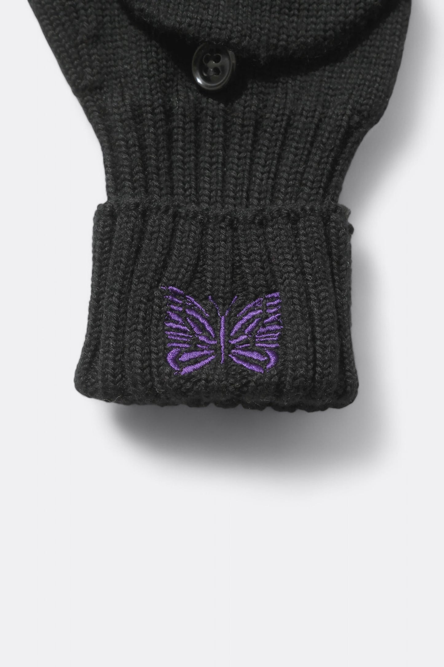 Needles - Merino Wool Convertible Glove (Black)