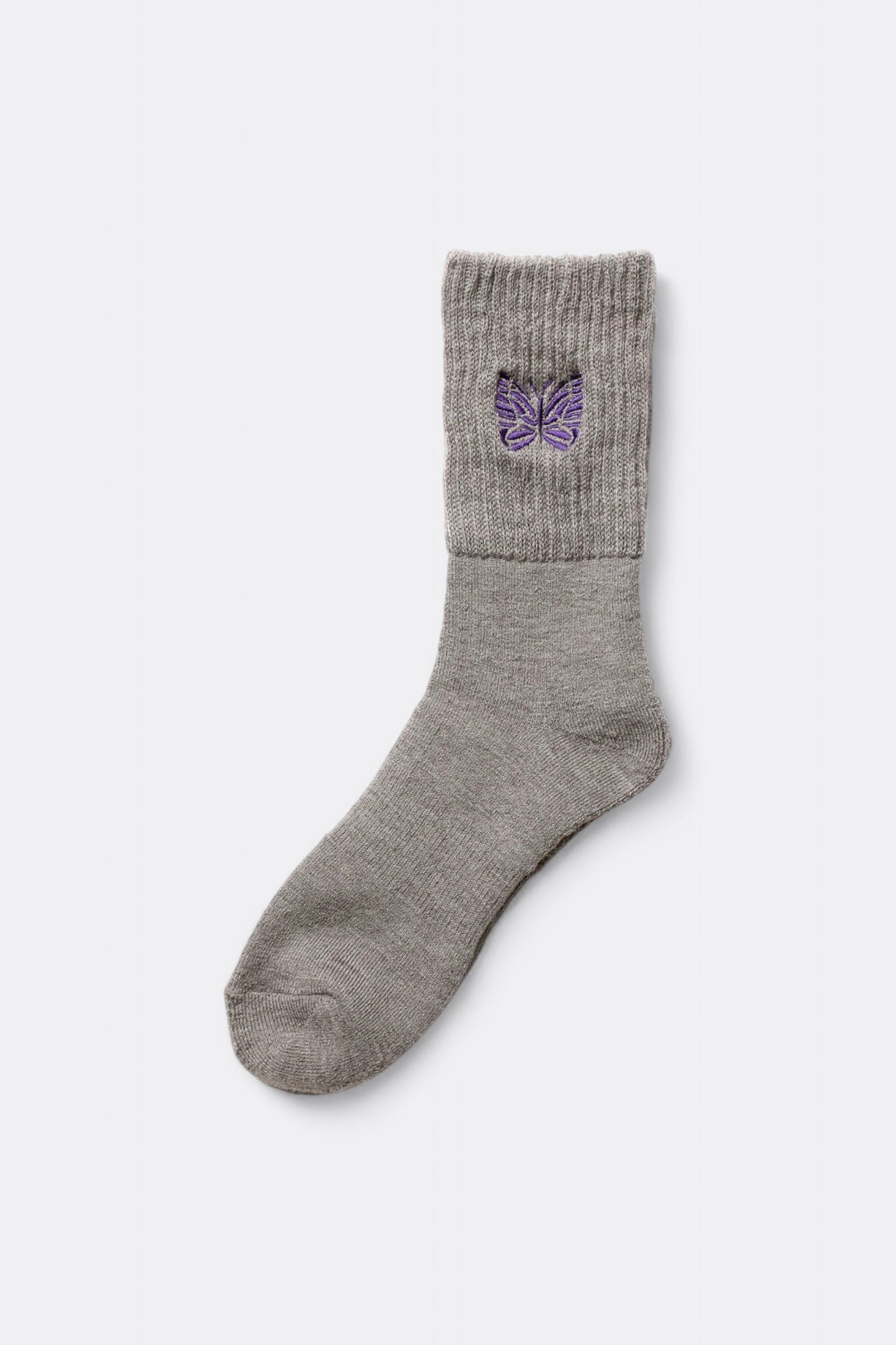Needles - Merino Wool Rib Socks (Grey)