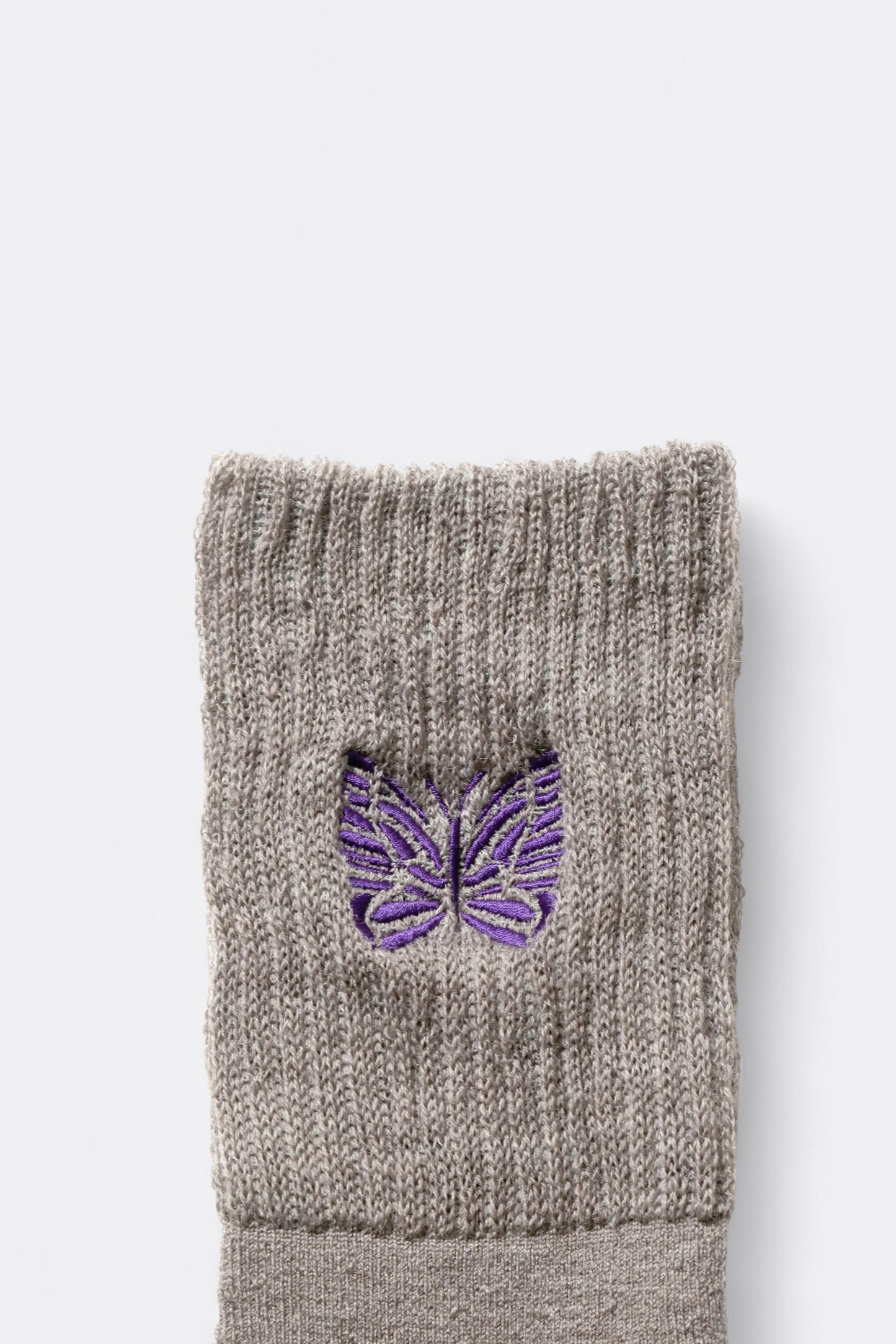 Needles - Merino Wool Rib Socks (Grey)