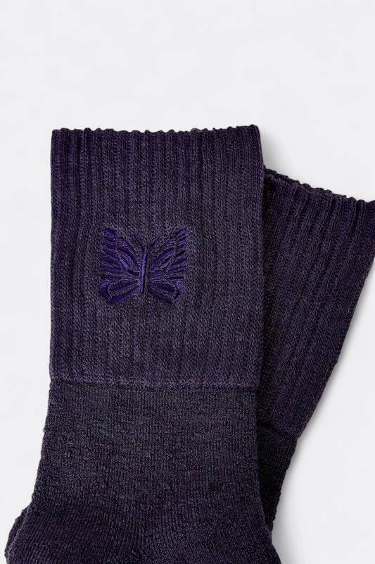 Needles - Merino Wool Rib Socks (Purple)