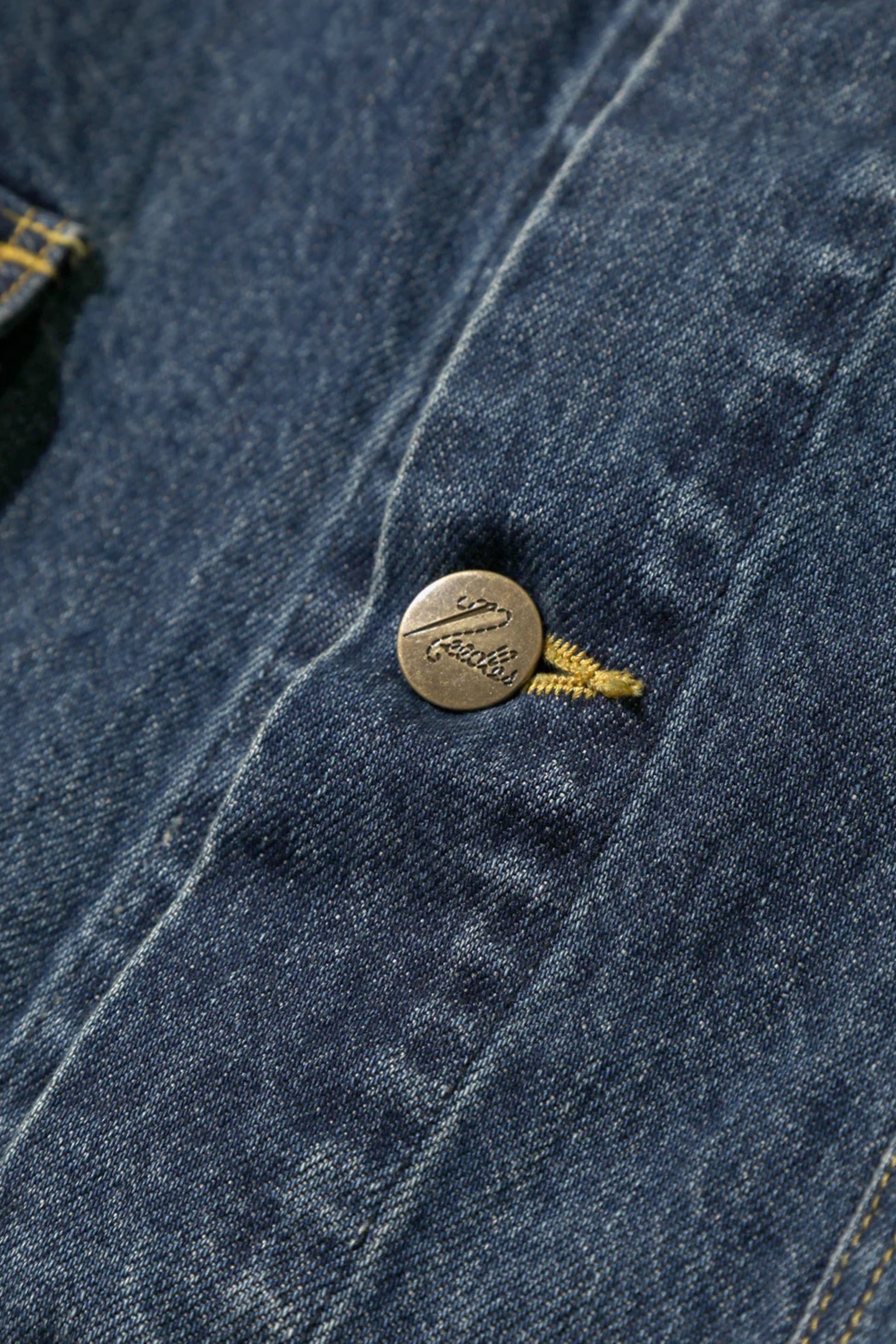 Needles Papillon Emb. Jean Jacket 12oz Denim Indigo - Veste Jean Japonaise - Edgar Bdx