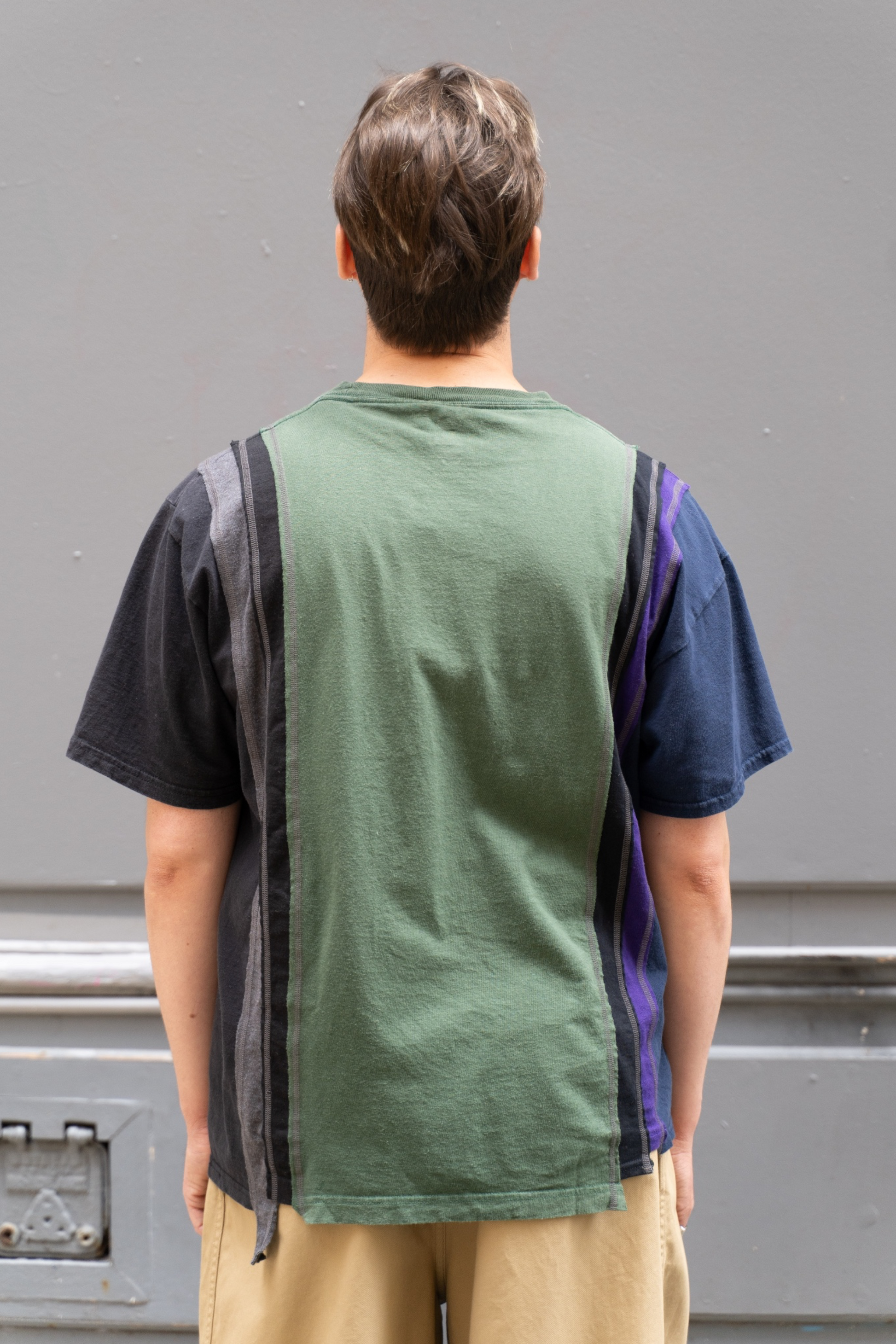 Needles Rebuild 7 Cut Wide Tee Multi D - T-Shirt Vintage Unique Japonais - Edgar Bdx