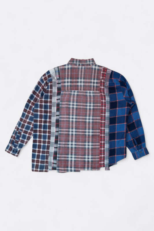 Needles - Rebuild By Needles Flannel 7 Cuts Wide Shirt (Multi A)