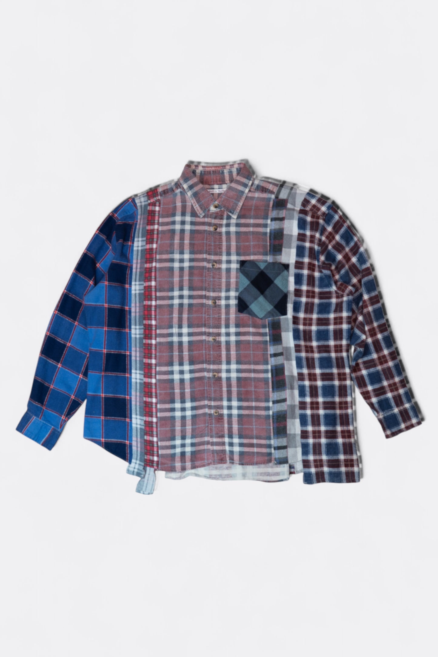 Needles - Rebuild By Needles Flannel 7 Cuts Wide Shirt (Multi A)