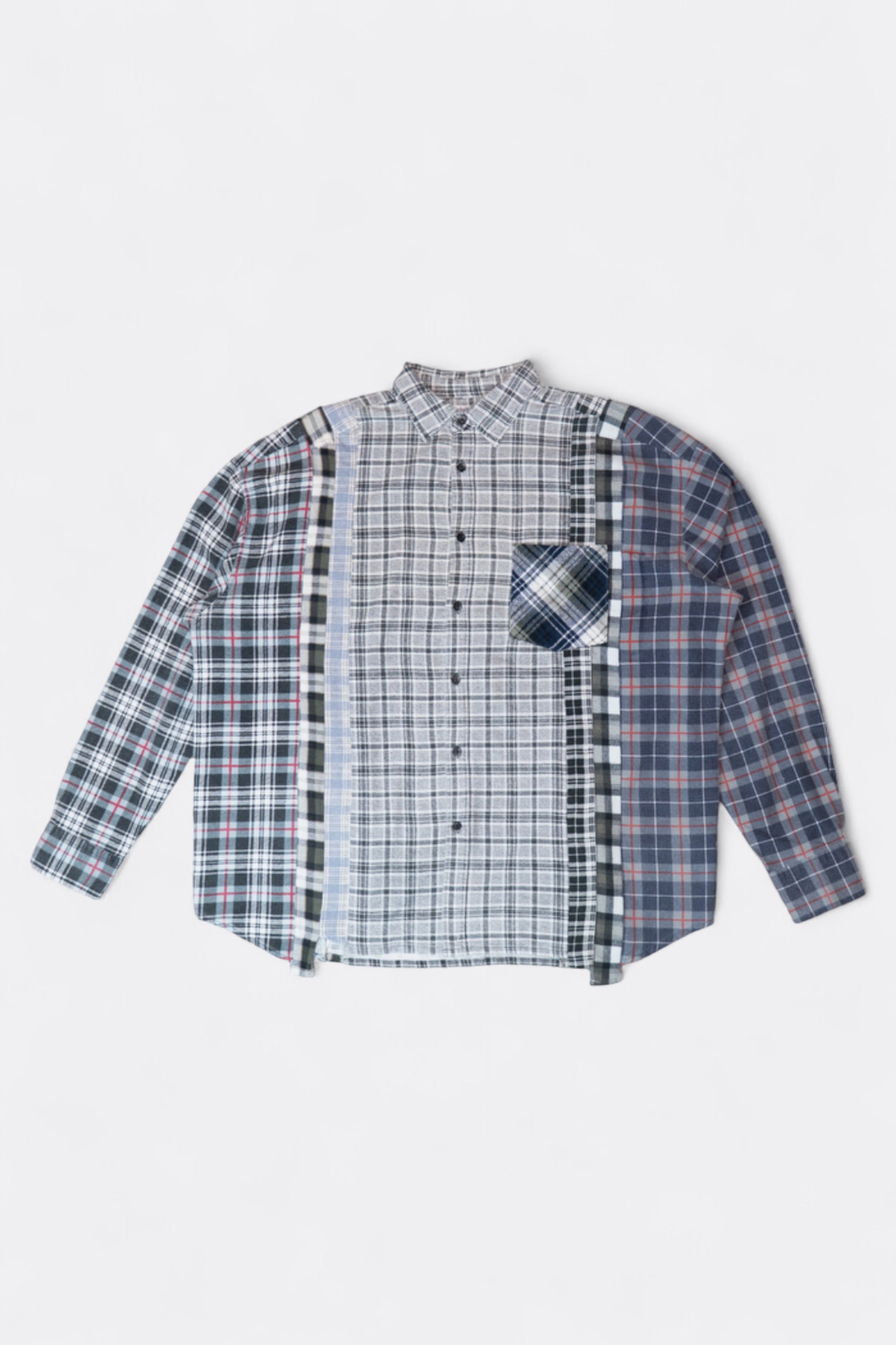 Needles - Rebuild By Needles Flannel 7 Cuts Wide Shirt (Multi B)