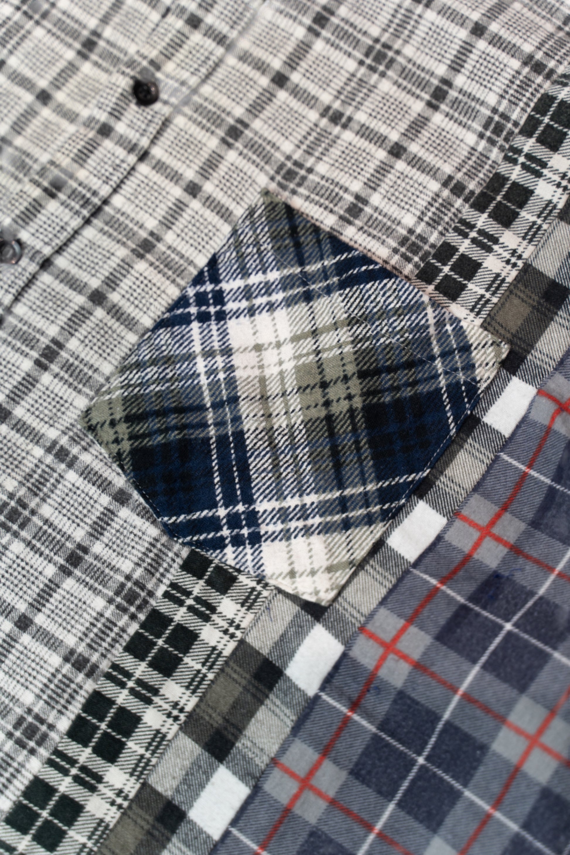 Needles - Rebuild By Needles Flannel 7 Cuts Wide Shirt (Multi B)