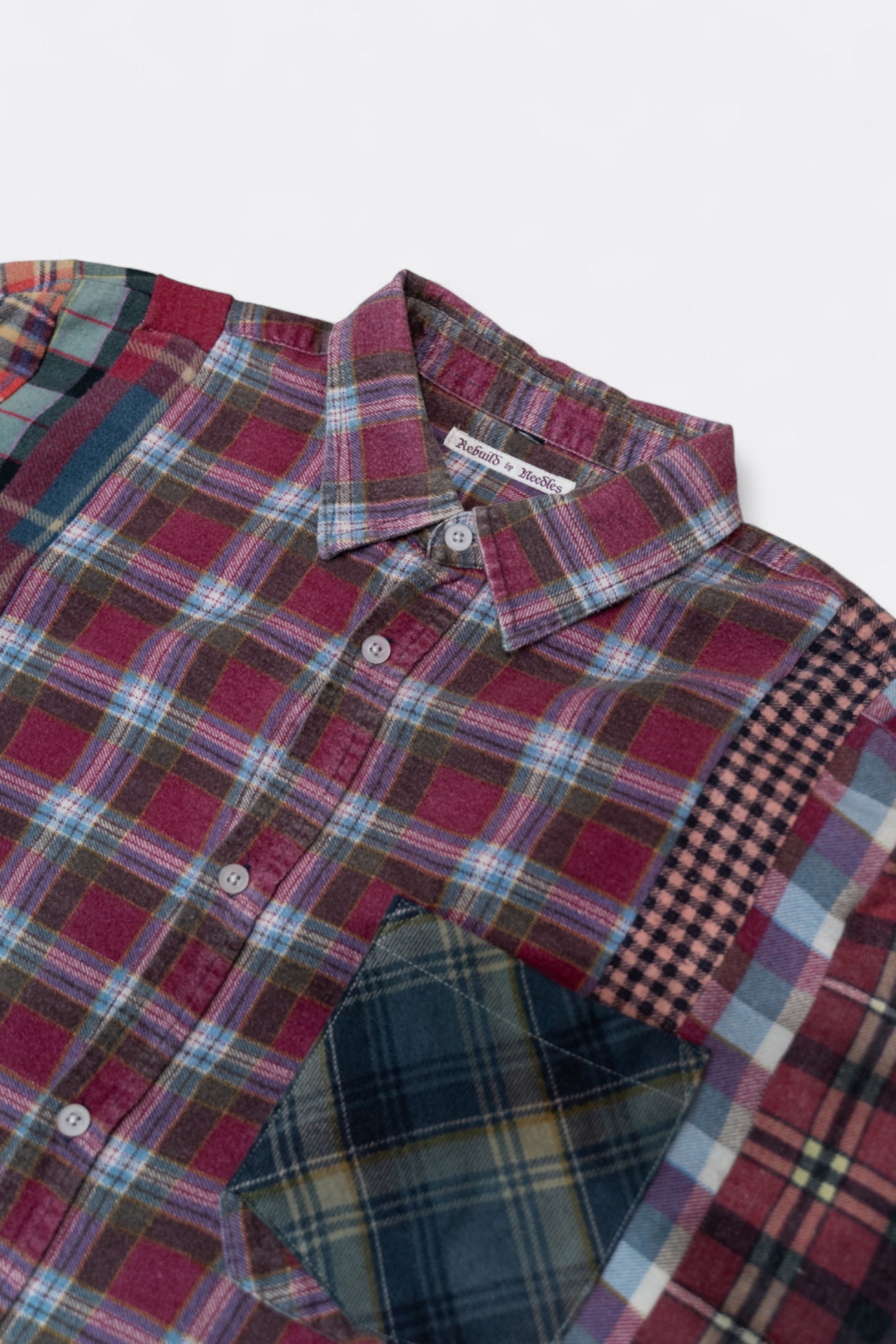 Needles - Rebuild By Needles Flannel 7 Cuts Wide Shirt (Multi C)