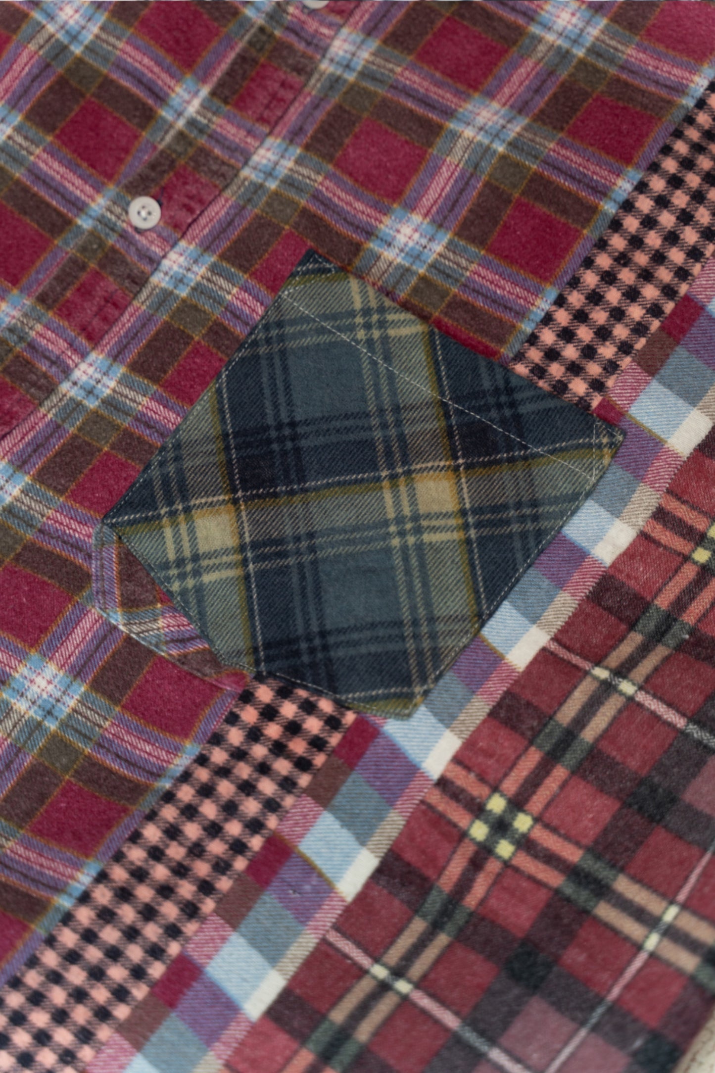 Needles - Rebuild By Needles Flannel 7 Cuts Wide Shirt (Multi C)