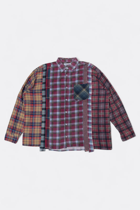 Needles - Rebuild By Needles Flannel 7 Cuts Wide Shirt (Multi C)