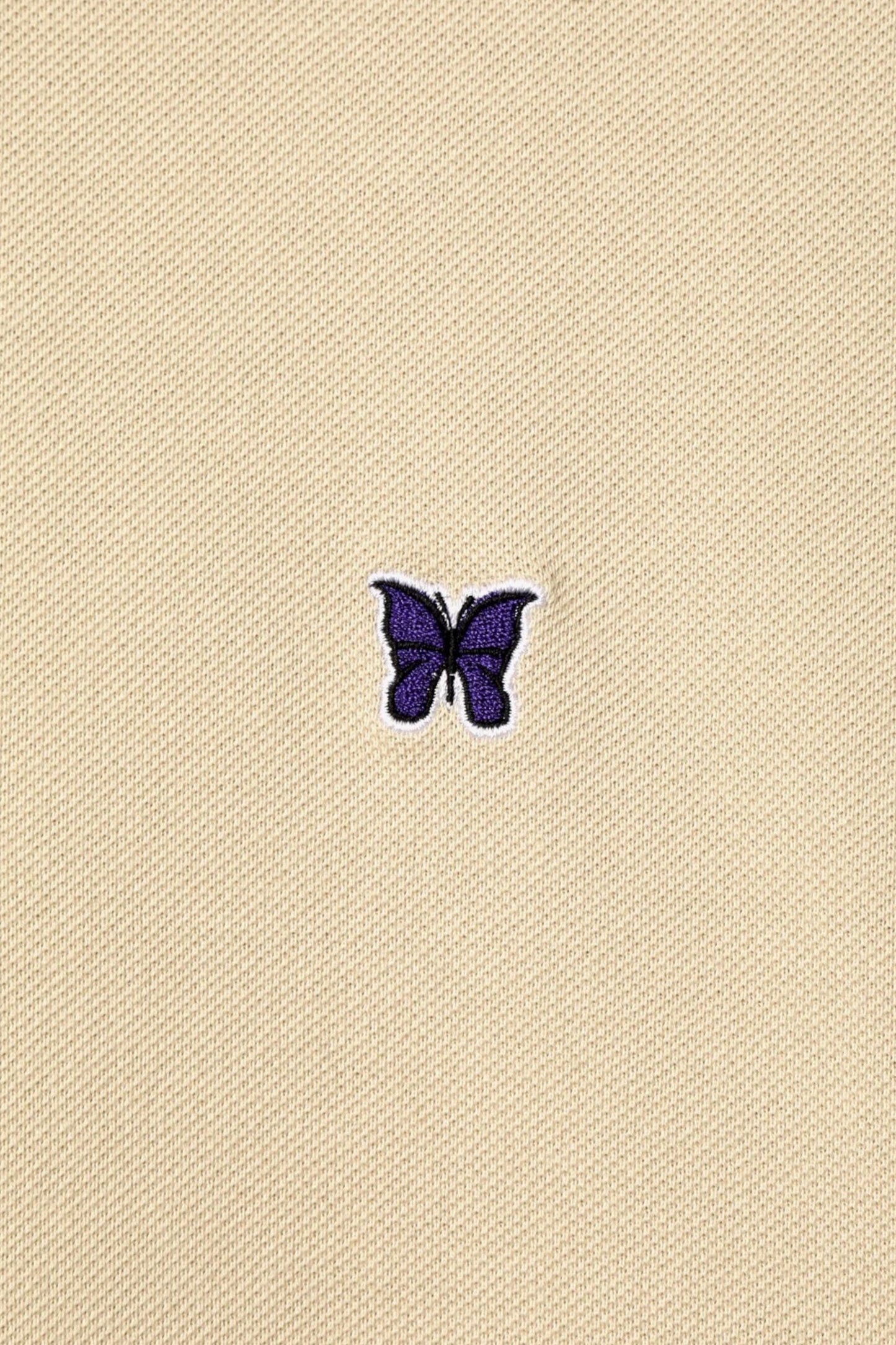 Needles Regular Collar Polo Shirt Cotton Pique Beige - Polo Japonais - Edgar Bdx