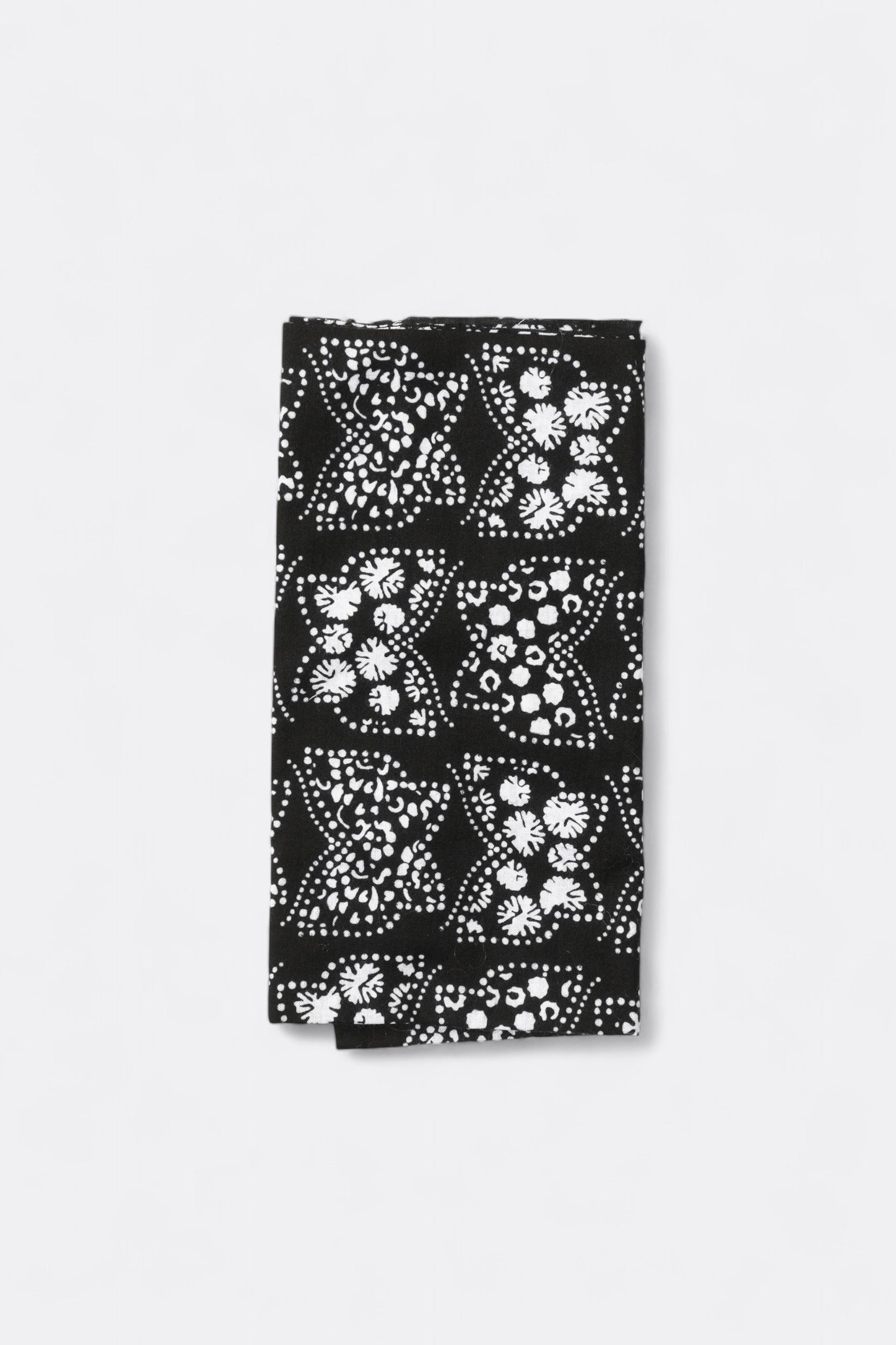 Needles - Tenugui Bandana Papillon (Black)