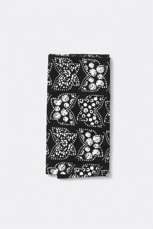 Needles - Tenugui Bandana Papillon (Black)