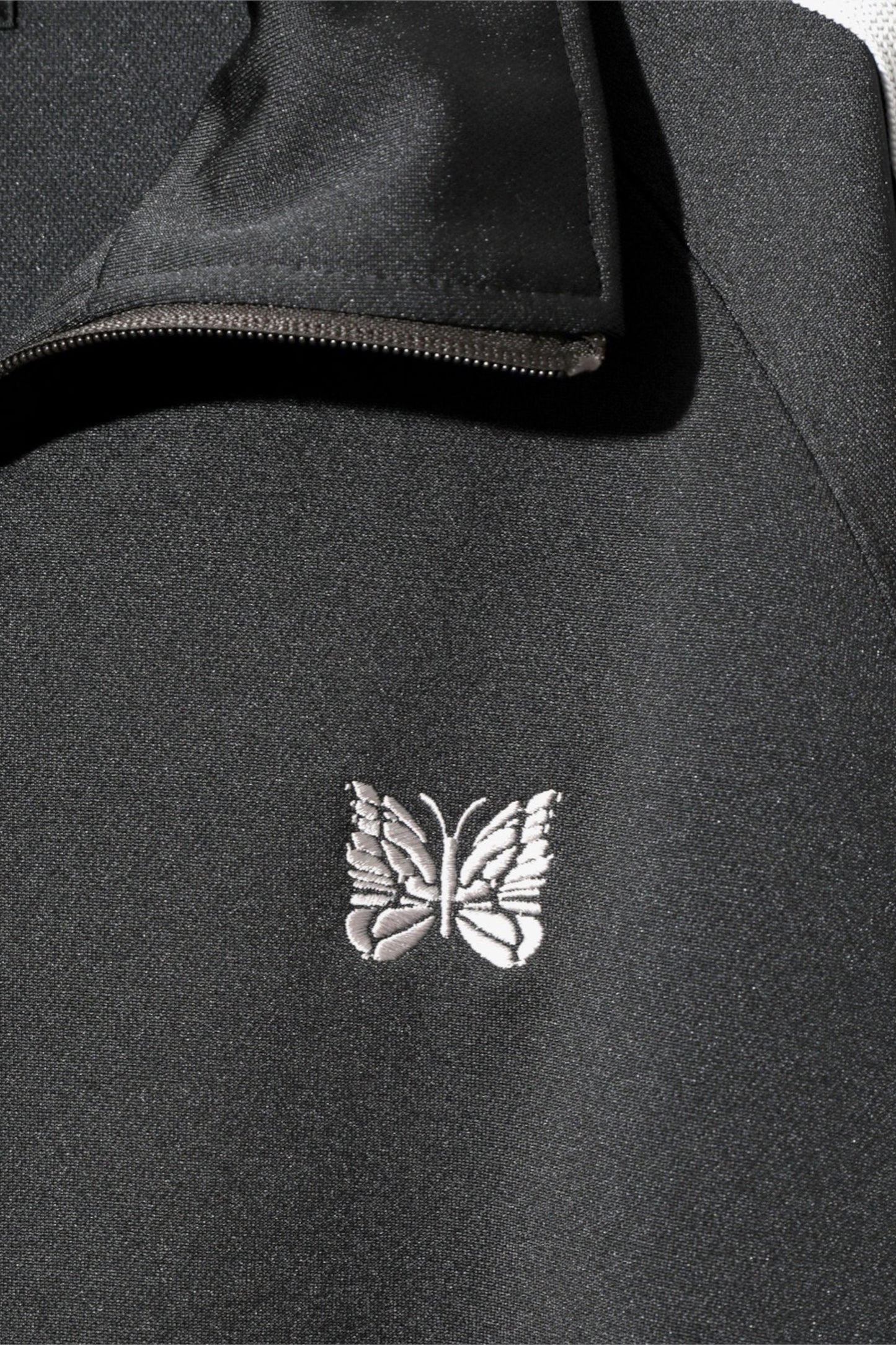 Needles Track Jacket Smooth Polyester Charcoal - Veste Survêtement Japonaise - Edgar Bdx