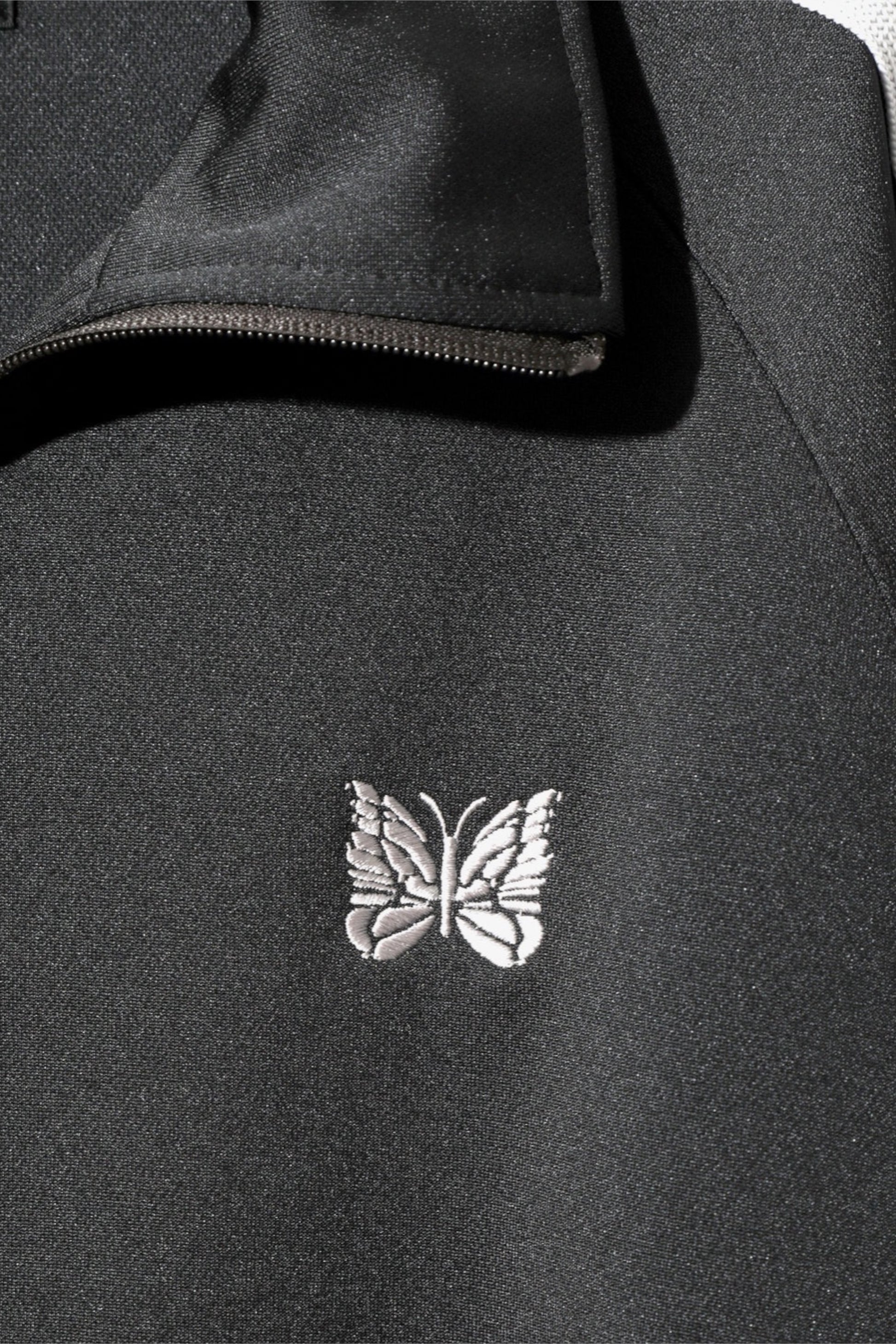 Needles Track Jacket Smooth Polyester Charcoal - Veste Survêtement Japonaise - Edgar Bdx