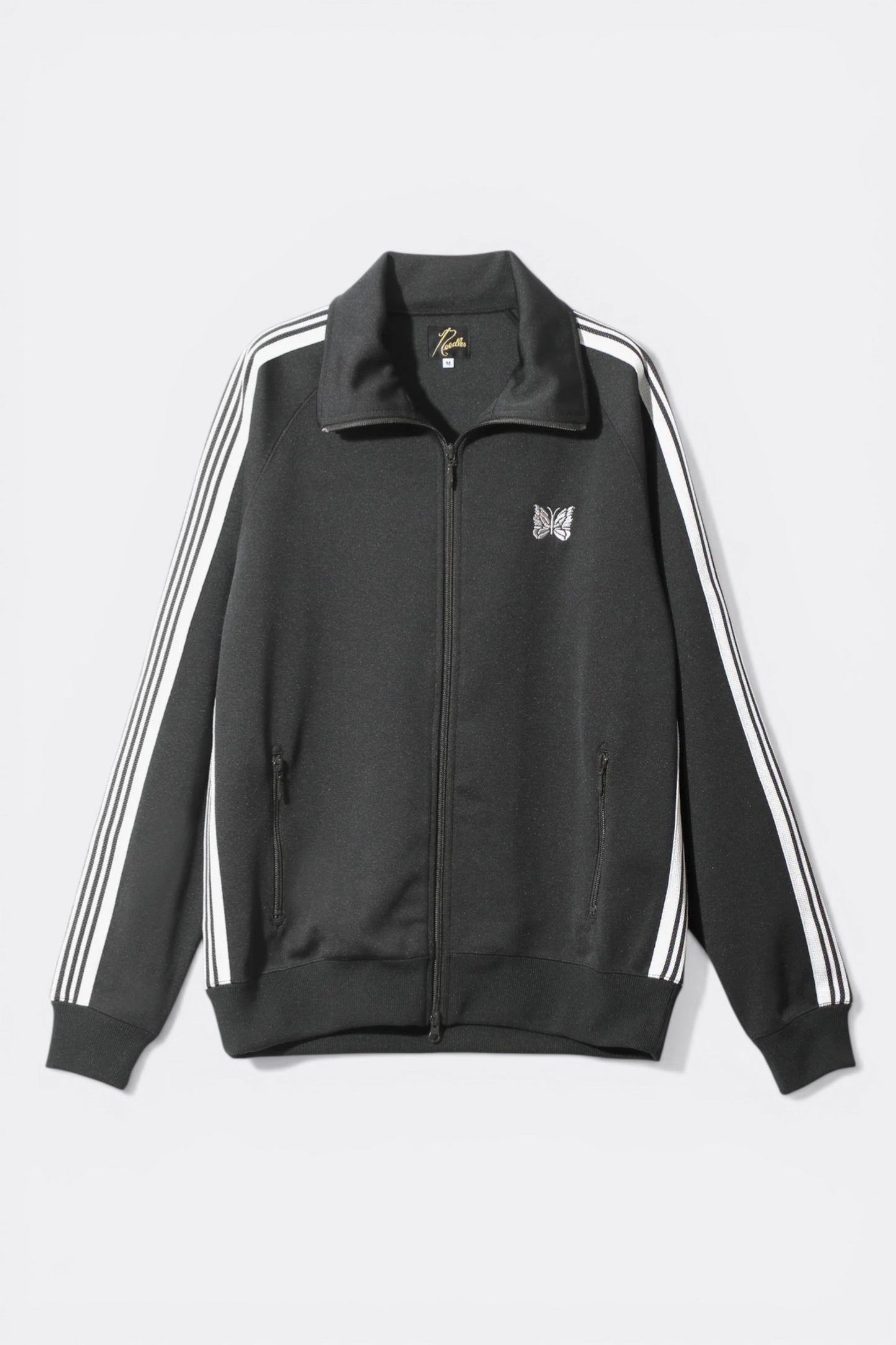 Needles Track Jacket Smooth Polyester Charcoal - Veste Survêtement Japonaise - Edgar Bdx