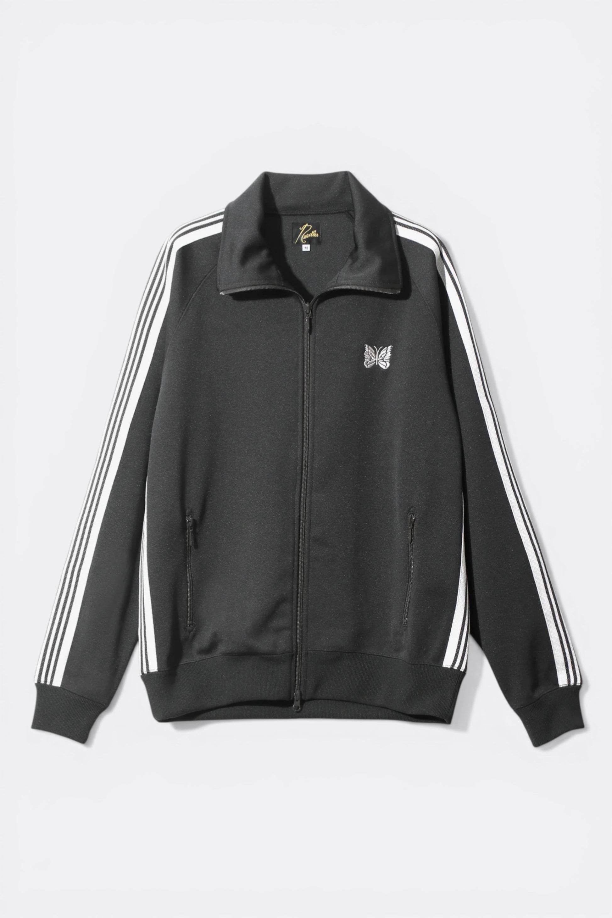 Needles Track Jacket Smooth Polyester Charcoal - Veste Survêtement Japonaise - Edgar Bdx