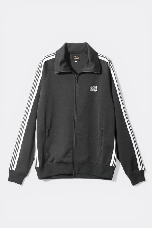 Needles Track Jacket Smooth Polyester Charcoal - Veste Survêtement Japonaise - Edgar Bdx