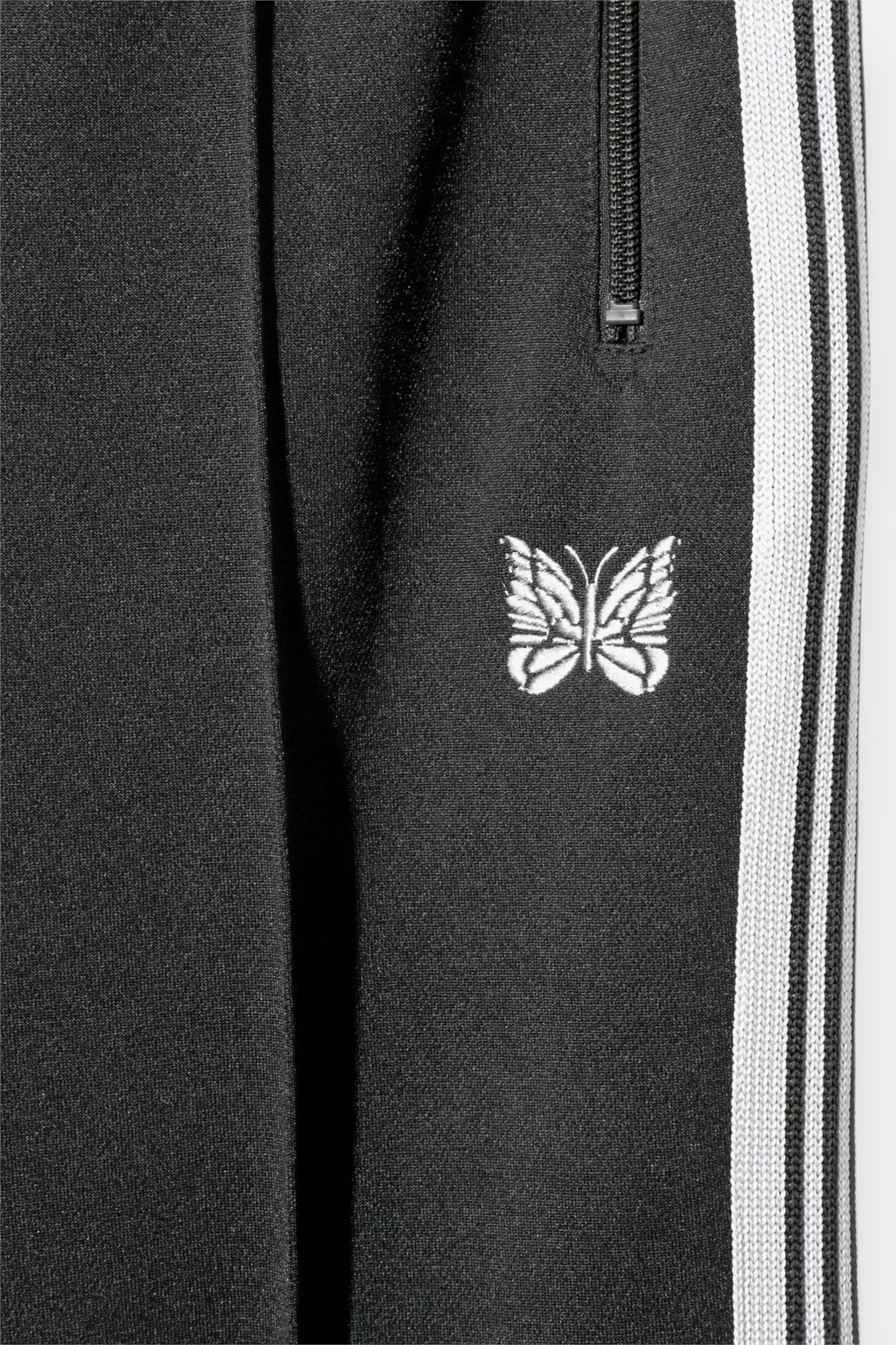 Needles Track Pant Smooth Polyester Charcoal - Pantalon Survêtement Japonais - Edgar Bdx