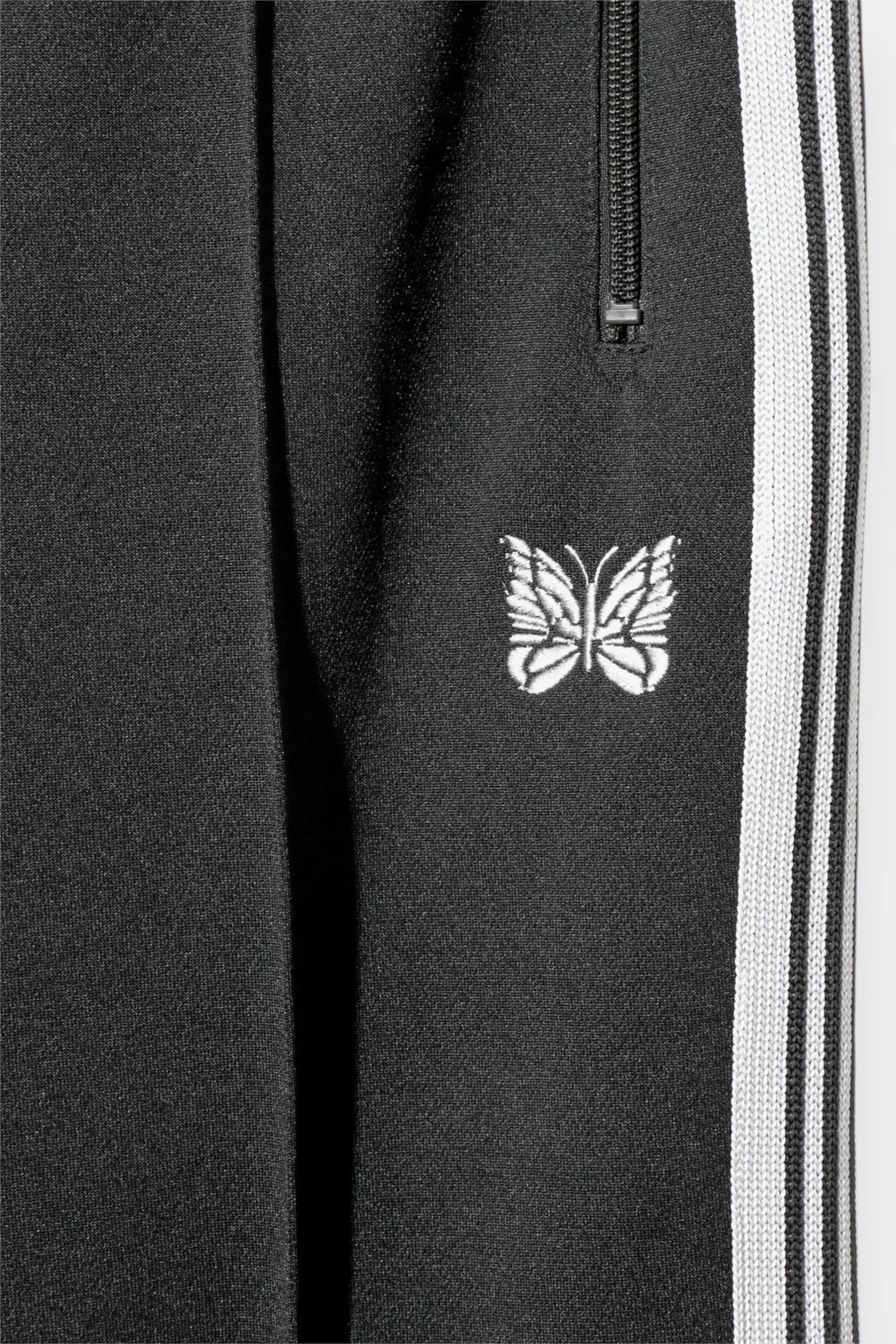 Needles Track Pant Smooth Polyester Charcoal - Pantalon Survêtement Japonais - Edgar Bdx