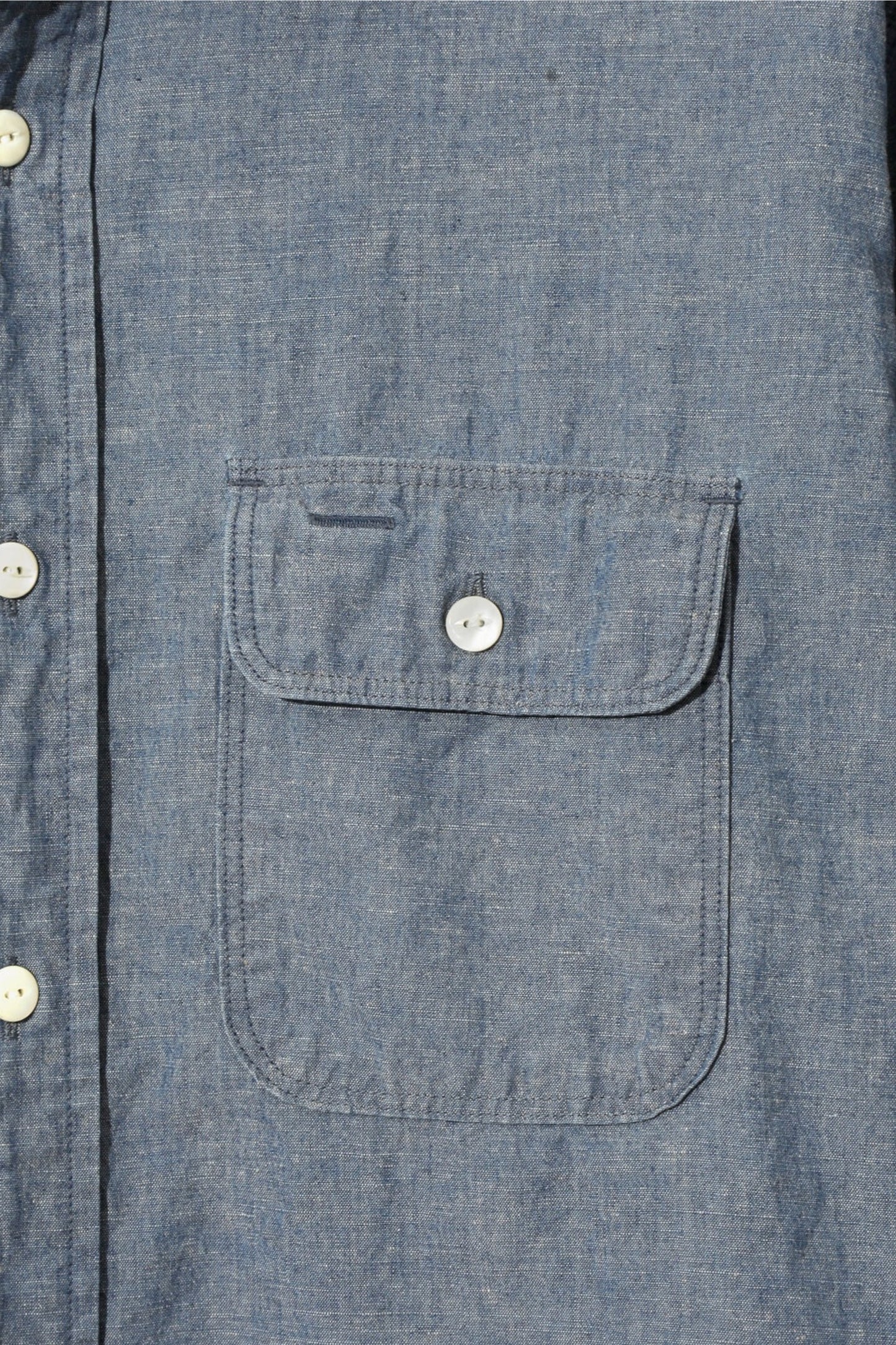 Needles Work Shirt C/L Chambray Blue - Chemise Travail Japonaise - Edgar Bdx